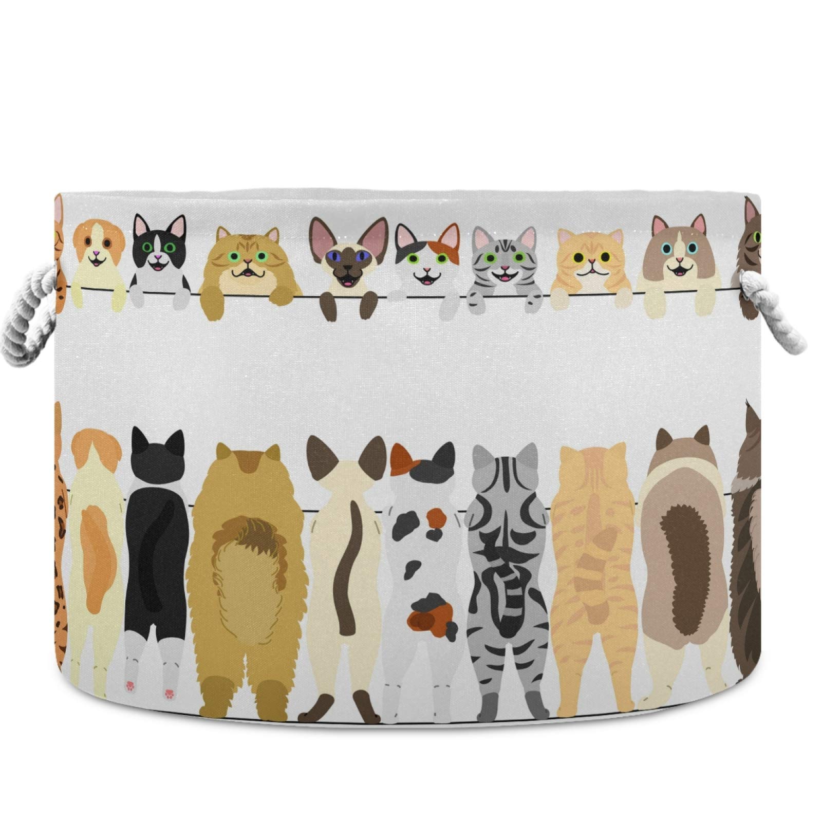 Visesunny Collapsible Fabric Storage Basket for Pets - Dog Toy & Laundry Organizer Bin for Bathroom, Bedroom, Nursery, Closet & Office | Perfect for Pet Supplies, Kids' Toys & Household Storage