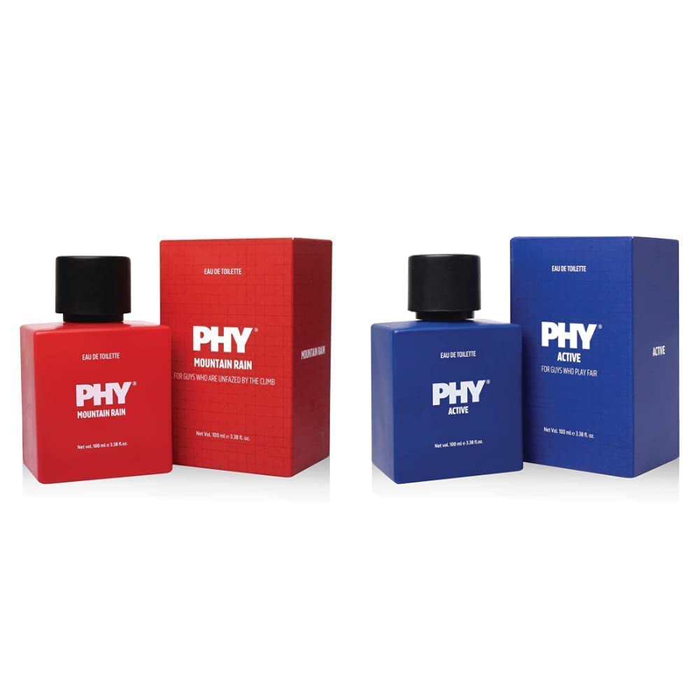 NIMAL Power Scent Duo for Men - Mountain Rain & Active Eau de Toilette | Long-Lasting Premium Cologne Set | Perfect for Gym, Sports, Date Night & Outdoor Adventures