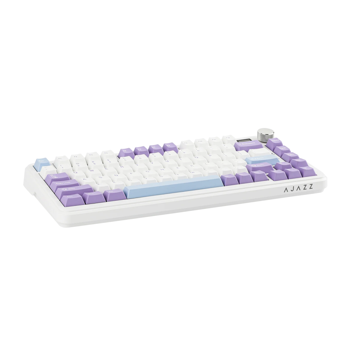 Ajazz AK980 RGB Mechanical Keyboard - Purple, White & Blue - Wired & Wireless with Screen - Maillard Switches - Perfect for Gaming, Typing & Office Work