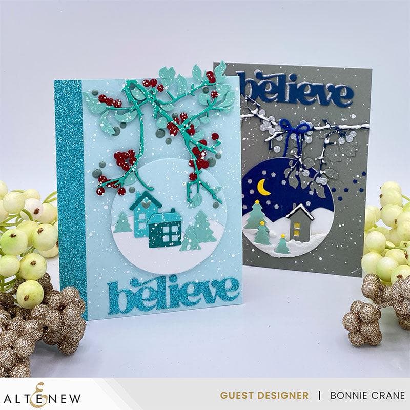Berry Branch Layering Die Set for DIY Scrapbooking, Card Making & Paper Crafts - Perfect for Wedding Invitations, Greeting Cards & Home Decor Projects