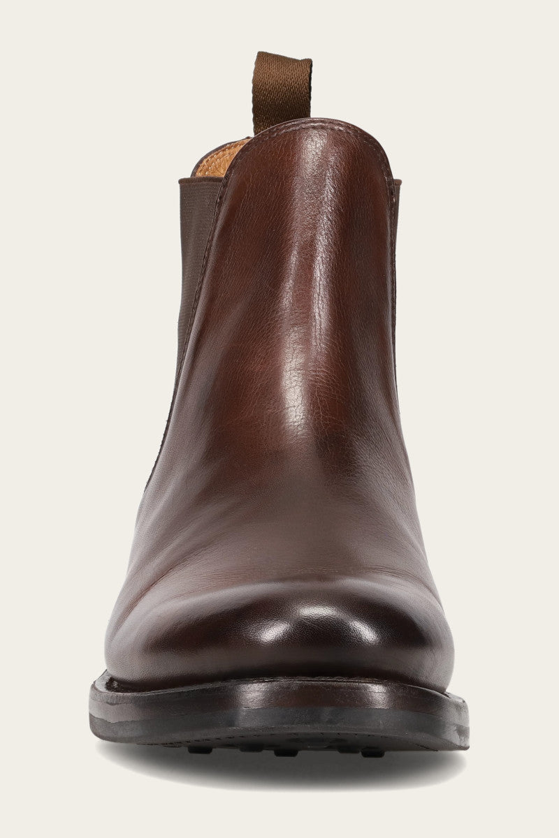 Dylan Chelsea Dark Brown Leather Boots for Men - Comfortable & Stylish Ankle Boots for Casual Wear, Work & Outdoor Activities