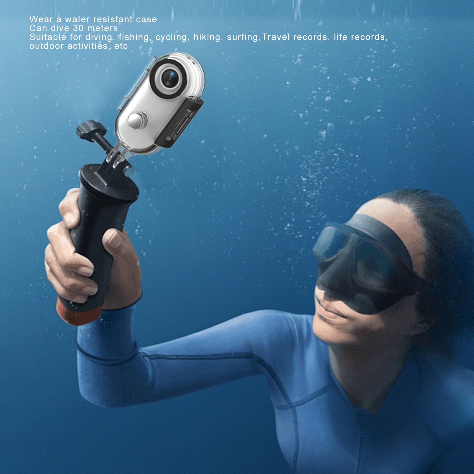 4K Mini WiFi Action Camera - 8MP 120° Wide Angle, Magnetic Pet Collar & Underwater 98FT Waterproof, APP Control Wearable Body Camera for Diving, Cycling, Hiking & Outdoor Adventures