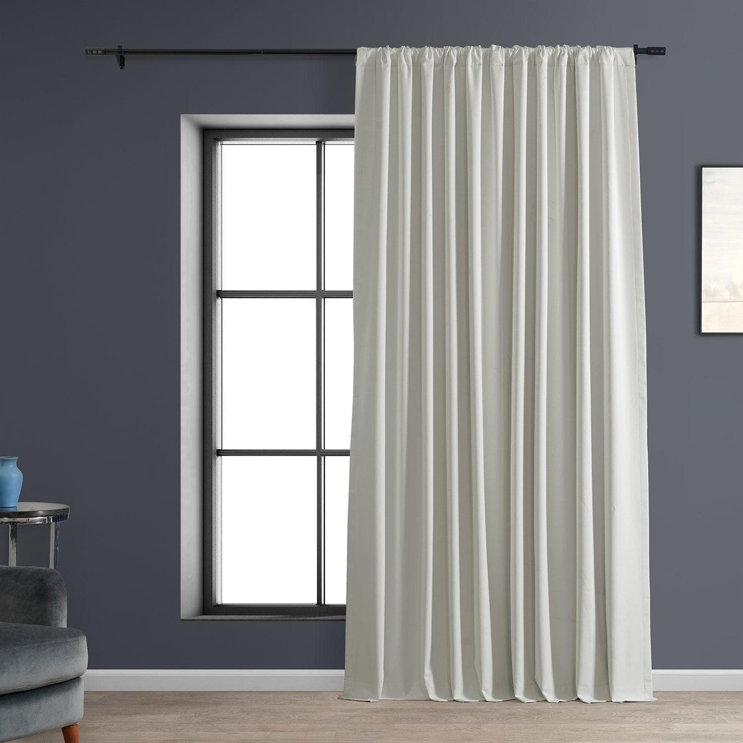 Off White Extra Wide Performance Linen Blackout Curtains for Bedroom & Living Room - Thermal Insulated Soundproof Window Drapes for Hotels & Home Decor