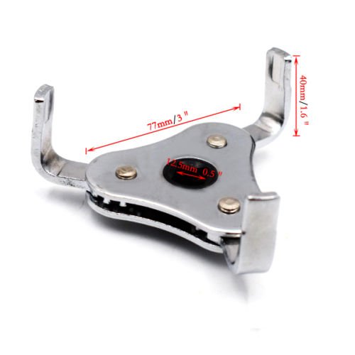 Two Way Oil Filter Wrench Tool - 3-Jaw Remover for Cars & Trucks (55-108mm) | Perfect for DIY Auto Maintenance & Oil Changes