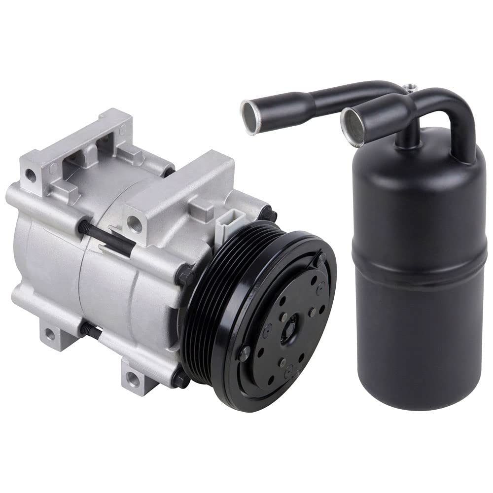 New AC Compressor with A/C Drier for 2005-2006 Ford Mustang | 60-86241R2 | BuyAutoParts | Perfect for Summer Cooling & Car AC Repair