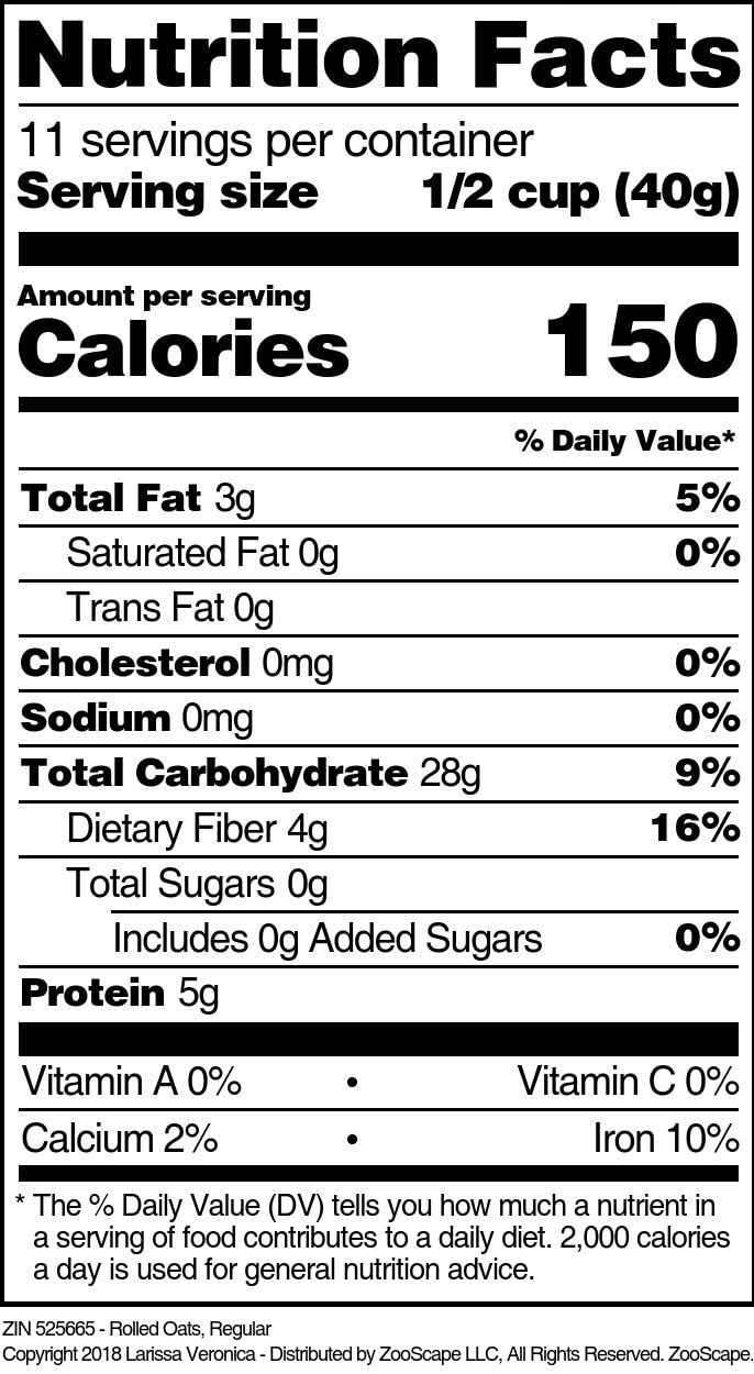 Organic Rolled Oats - 16 oz (1 lb) Bulk Pack - Whole Grain, Gluten-Free Breakfast Oatmeal - Perfect for Overnight Oats, Baking & Healthy Smoothies