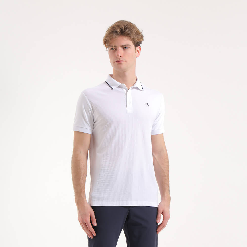 Clima Waffle Drymatic® Polo Shirt for Men - Moisture-Wicking & Breathable Performance Top for Golf, Tennis & Outdoor Activities