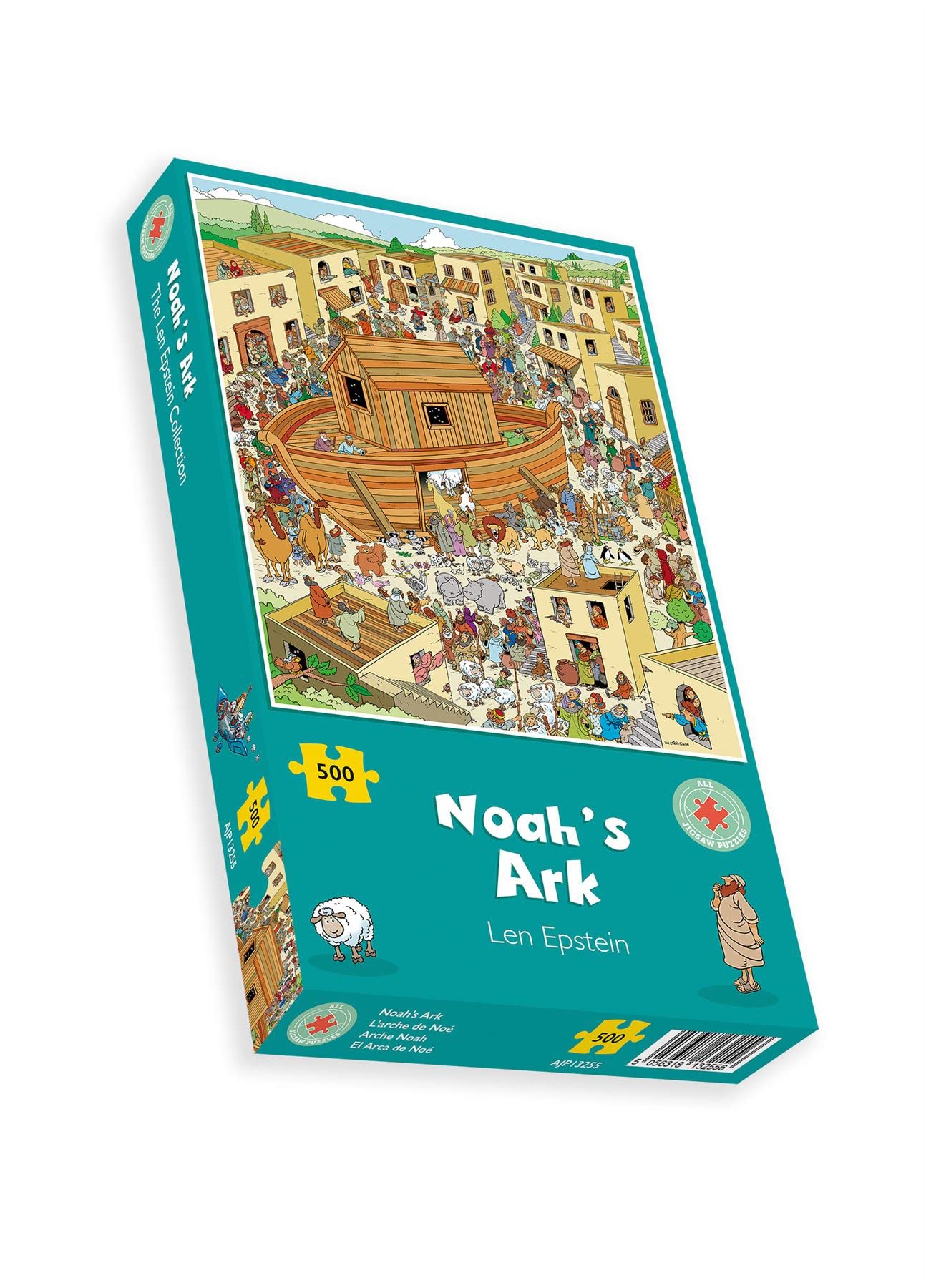 500-Piece Noah's Ark Jigsaw Puzzle for Adults & Teens - Funny Cartoon Puzzle by Len Epstein - 15