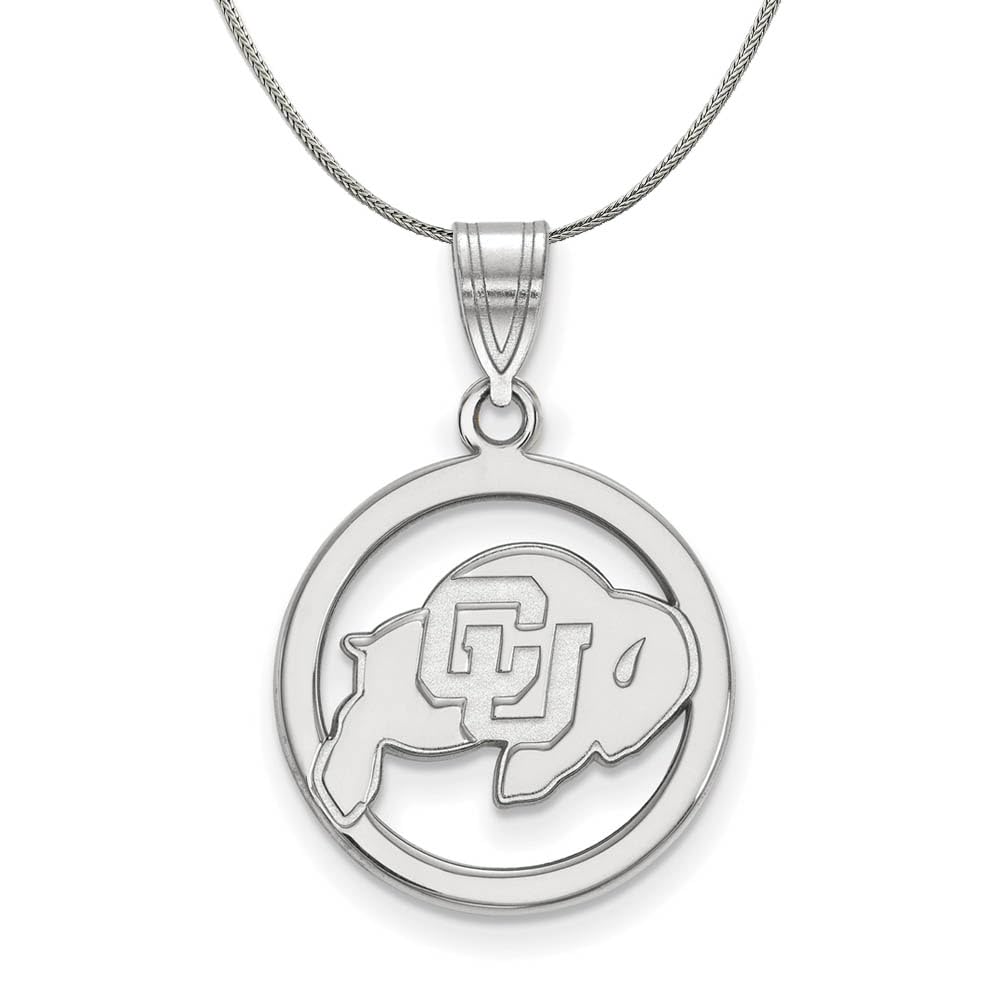 Black Bow Sterling Silver Colorado Pendant Necklace - Perfect for Graduation Gifts