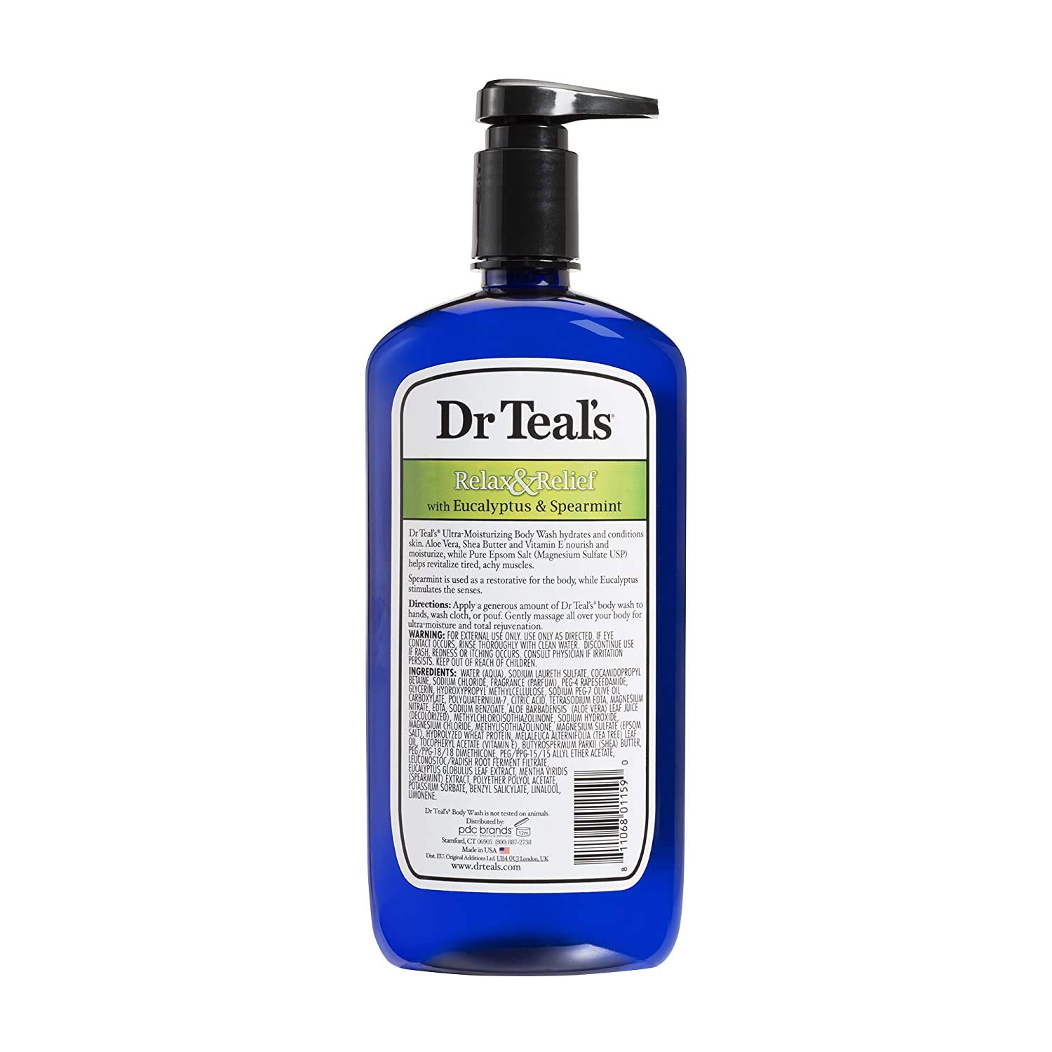 Dr Teal's Body Wash Variety Gift Set (2 Pack, 24oz Each) - Relaxing Eucalyptus & Spearmint & Rejuvenating Pink Himalayan Salt - Pure Epsom Salt & Essential Oils for Pain Relief & Stress Reduction - Perfect for Spa Nights & Self-Care Gifts