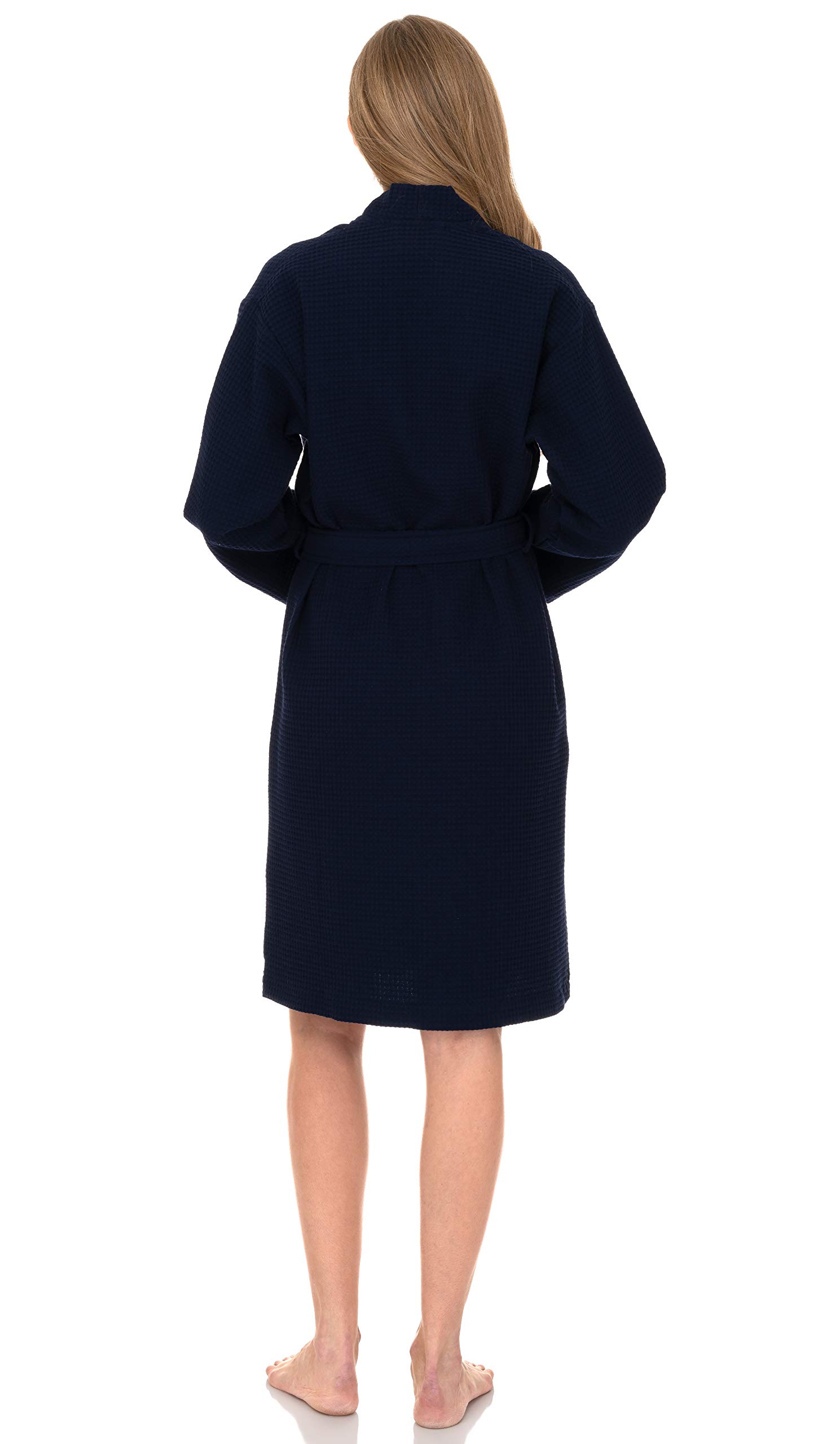 TowelSelections Women's Waffle Kimono Spa Bathrobe - Soft & Cozy Bath Robe for Women | Perfect for Spa, Relaxation & Lounging at Home