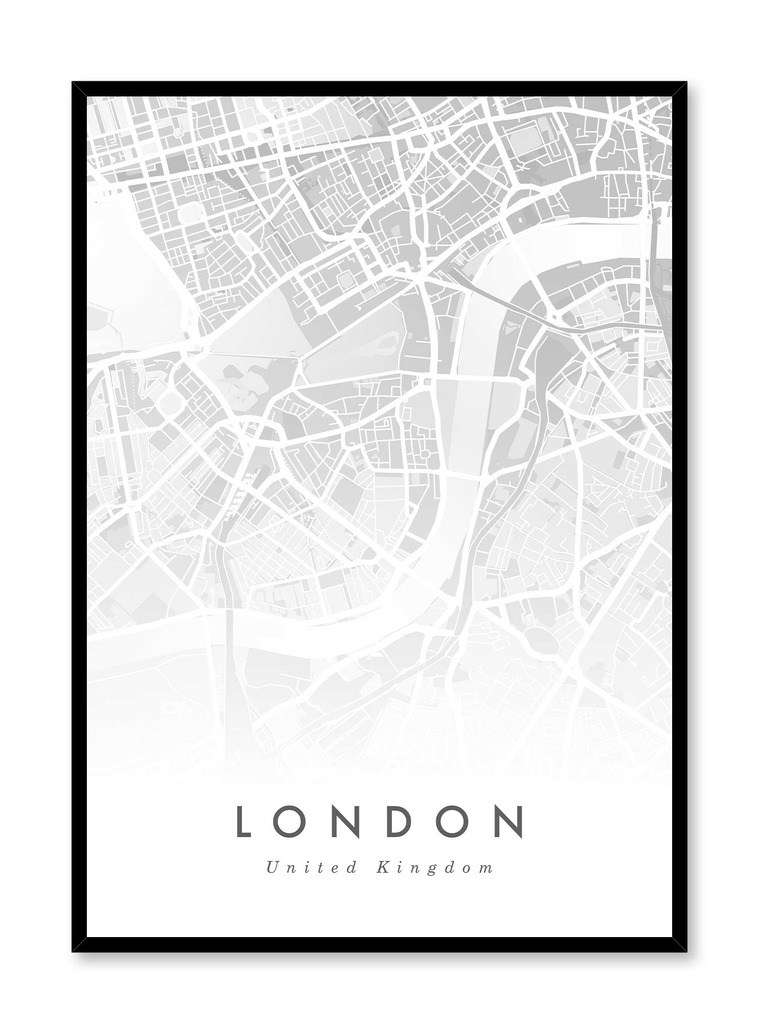 Vintage London City Map Poster - High Quality Wall Art Decor for Home, Office & Classroom | Perfect Gift for Travel Lovers & UK Enthusiasts