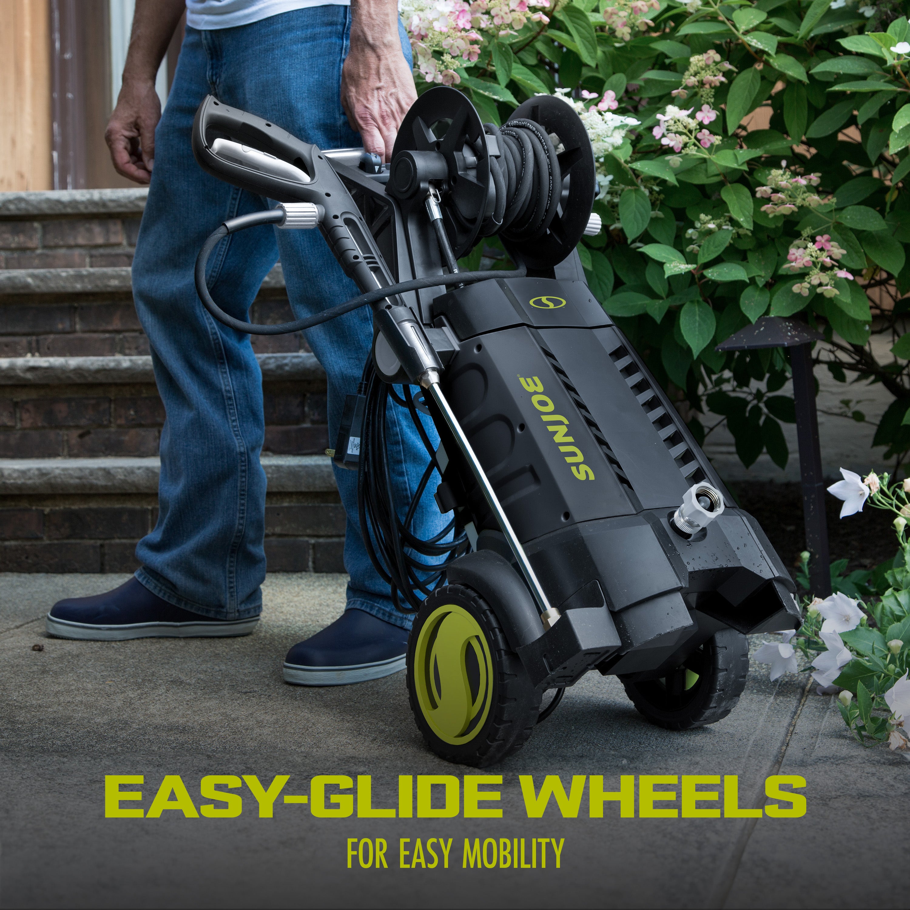 Sun Joe SPX3001 2030 PSI Electric Pressure Washer - 1.2 GPM, 13 Amp Motor with High Pressure Hose Reel & XL Detergent Tank | Ideal for Home Cleaning, Driveway Washing, Deck Maintenance & Outdoor Surface Cleaning