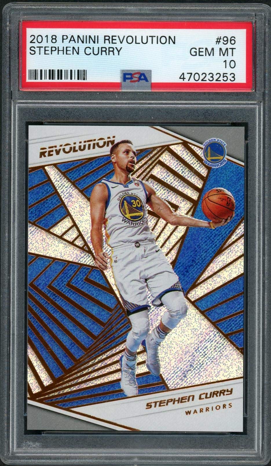 Stephen Curry 2018 Panini Revolution Basketball Card #96 PSA 10 Gem Mint - NBA Trading Card for Collectors & Fans - Perfect for Display, Investment & Sports Memorabilia Collections