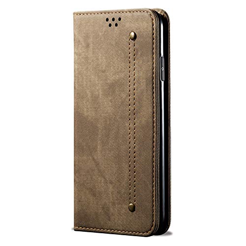 Premium Denim Pattern Leather Phone Case for iPhone 13/12 Pro Max (6.7