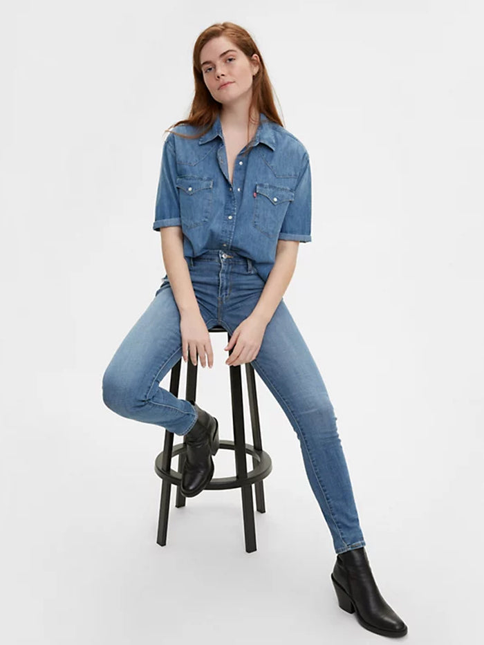 Levi's 188810208 Women's 711 Skinny Jeans - Medium Wash Indigo Rays (Size D) | Perfect for Casual Wear, Office Outfits & Night Out
