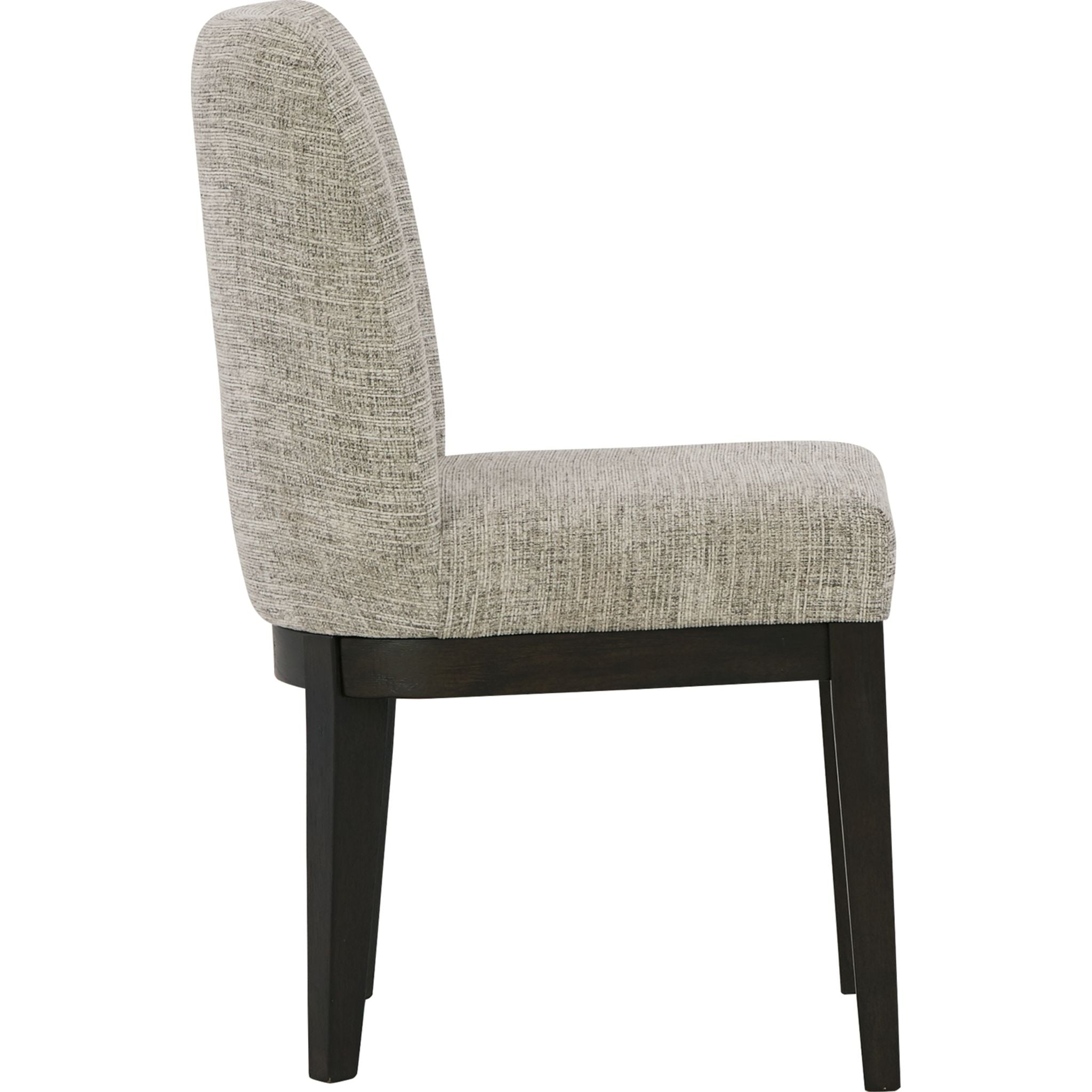 Burkhaus Modern Side Chair - Sturdy Wooden Dining Chair with Upholstered Seat - Perfect for Kitchen, Dining Room, and Office Use