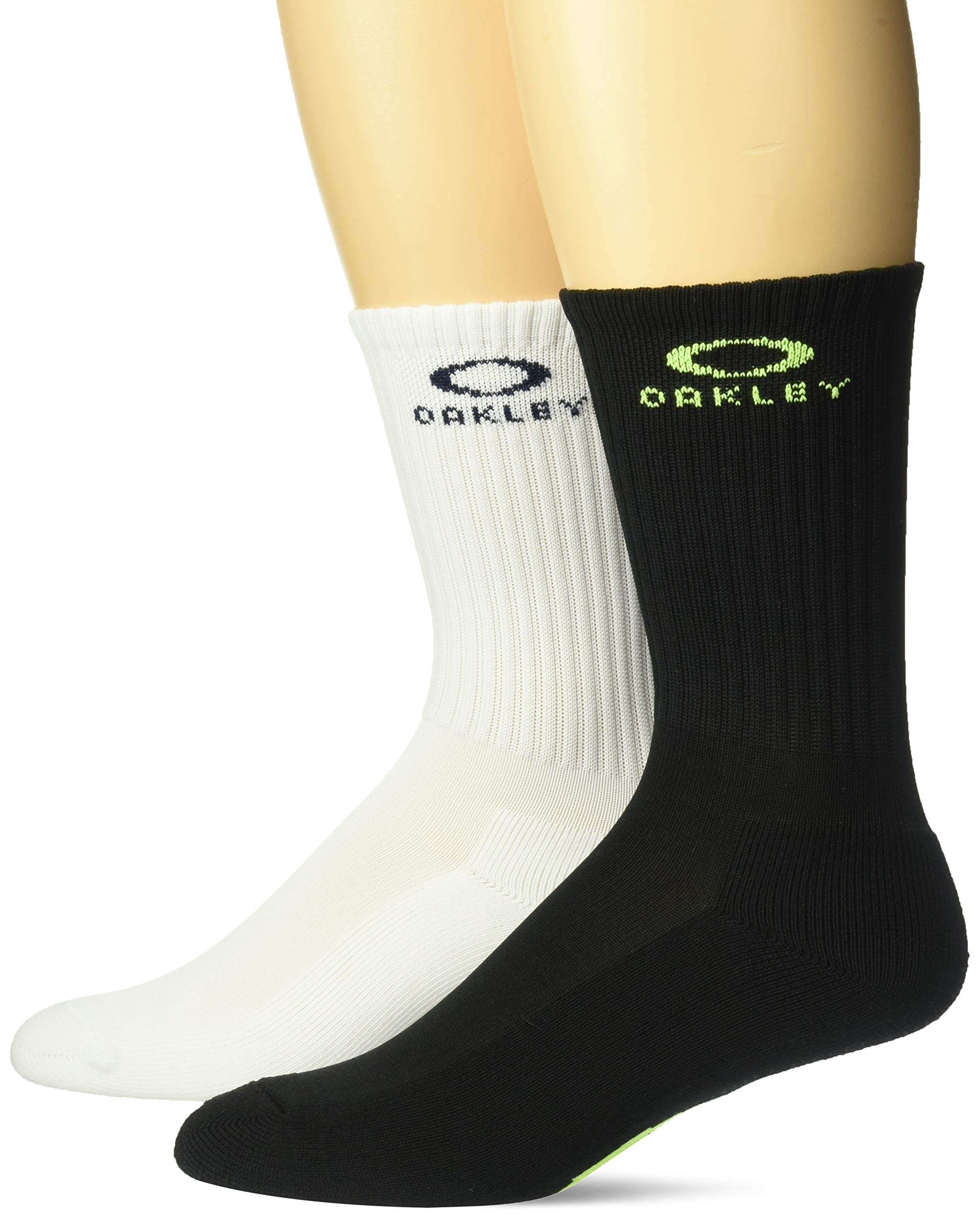 Oakley Men's Performance Socks - Ellipse Macro 2-Pack | Moisture-Wicking & Breathable Athletic Socks for Running, Gym & Sports
