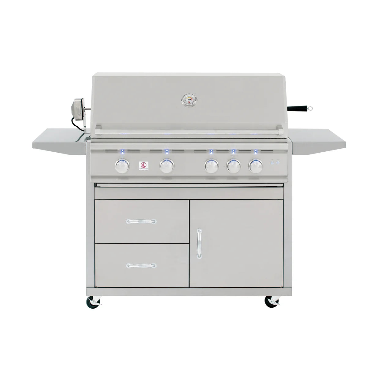 Summerset TRL 38-Inch Freestanding Outdoor Gas Grill with Deluxe Cart - Perfect for Backyard BBQs, Patio Cooking & Outdoor Entertaining