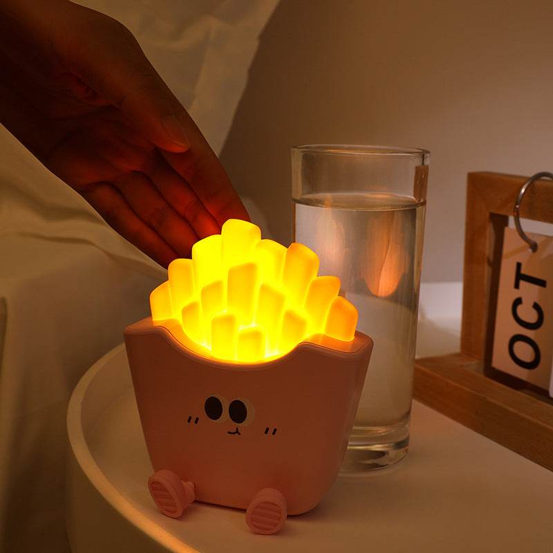 Adorable French Fry Night Light - LED USB Desk Lamp for Kids Room, Bedroom, Nursery | Perfect for Nighttime Reading, Decor, and Gifts