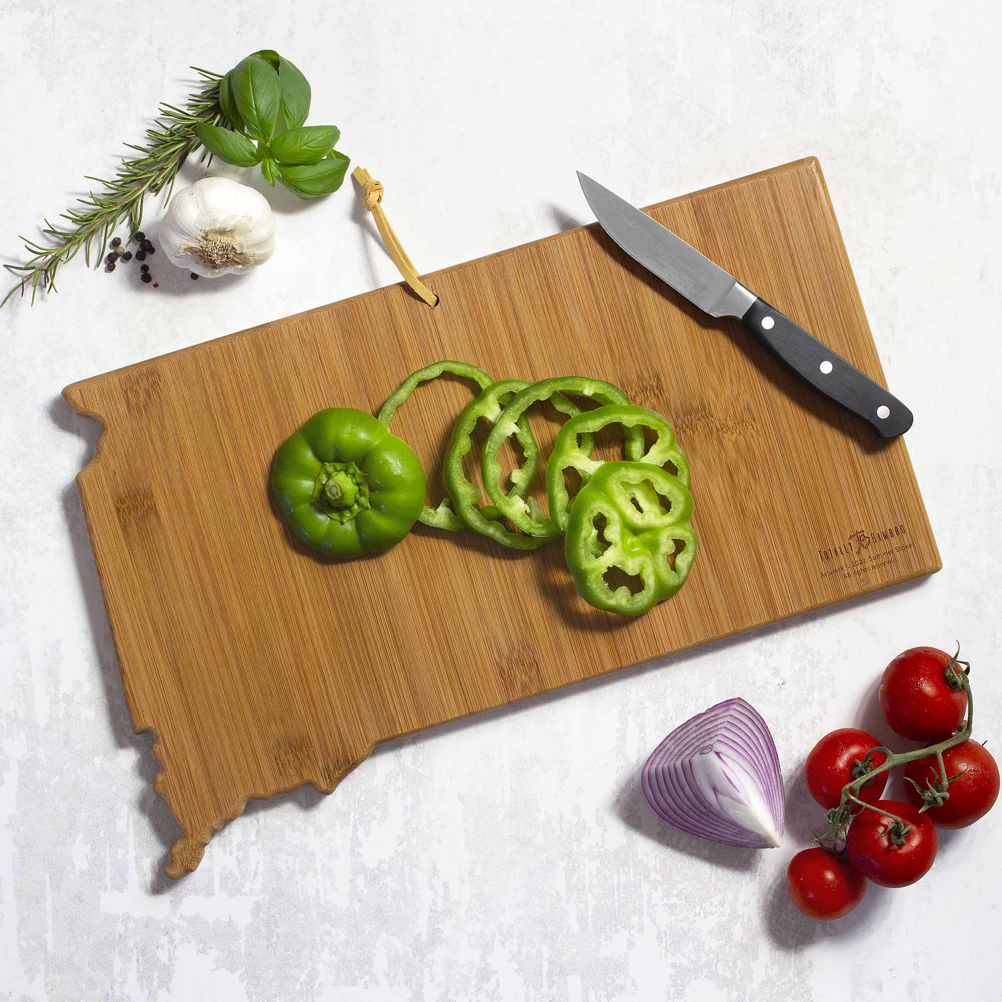 Handcrafted South Dakota Themed Wooden Cutting Board - Summer Stokes Artwork - Perfect for Kitchen Decor, Gift Giving & Serving Charcuterie
