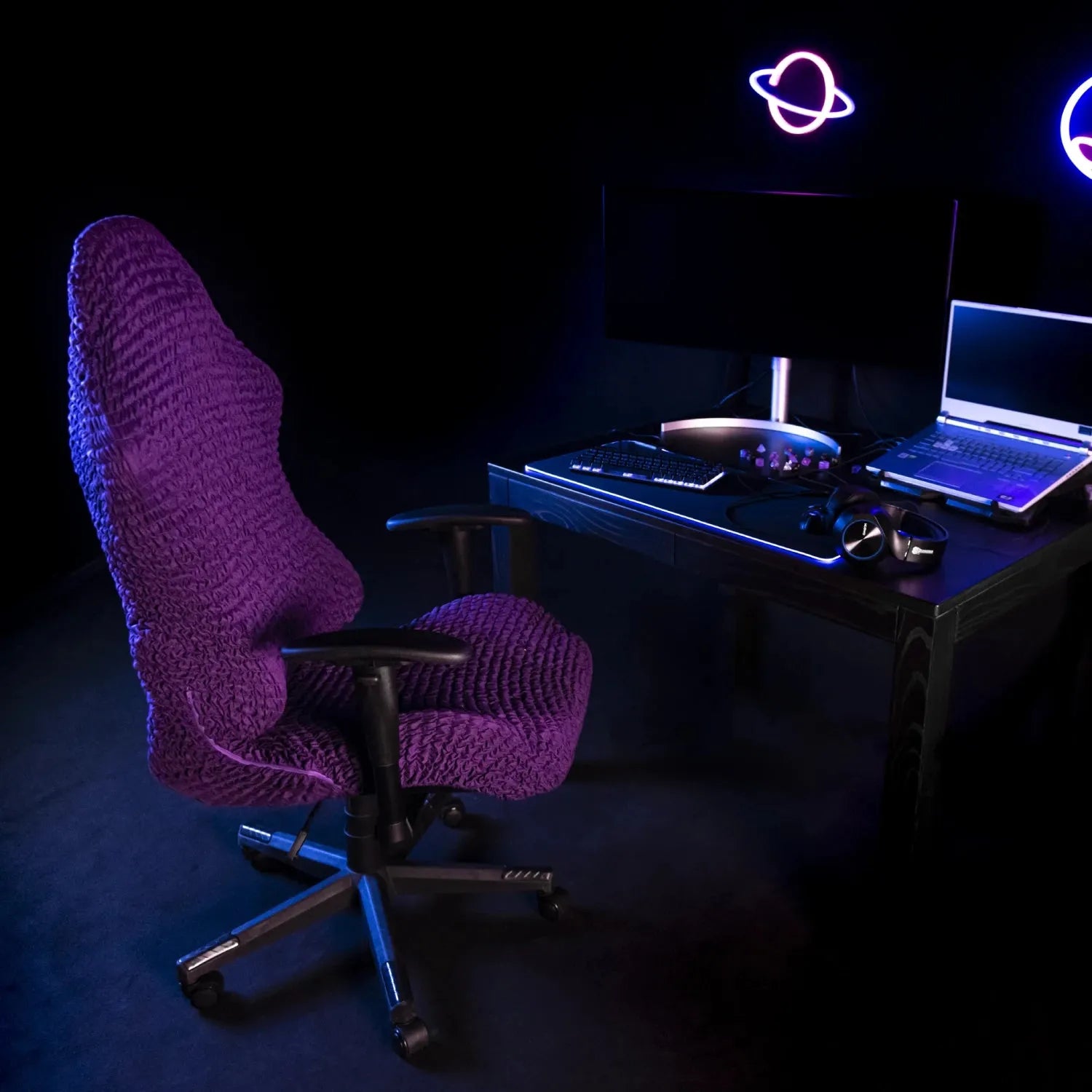Premium Gaming Chair Slipcover - Breathable Microfiber Collection - Perfect for PC Gaming Setup, Home Office & Esports Enthusiasts