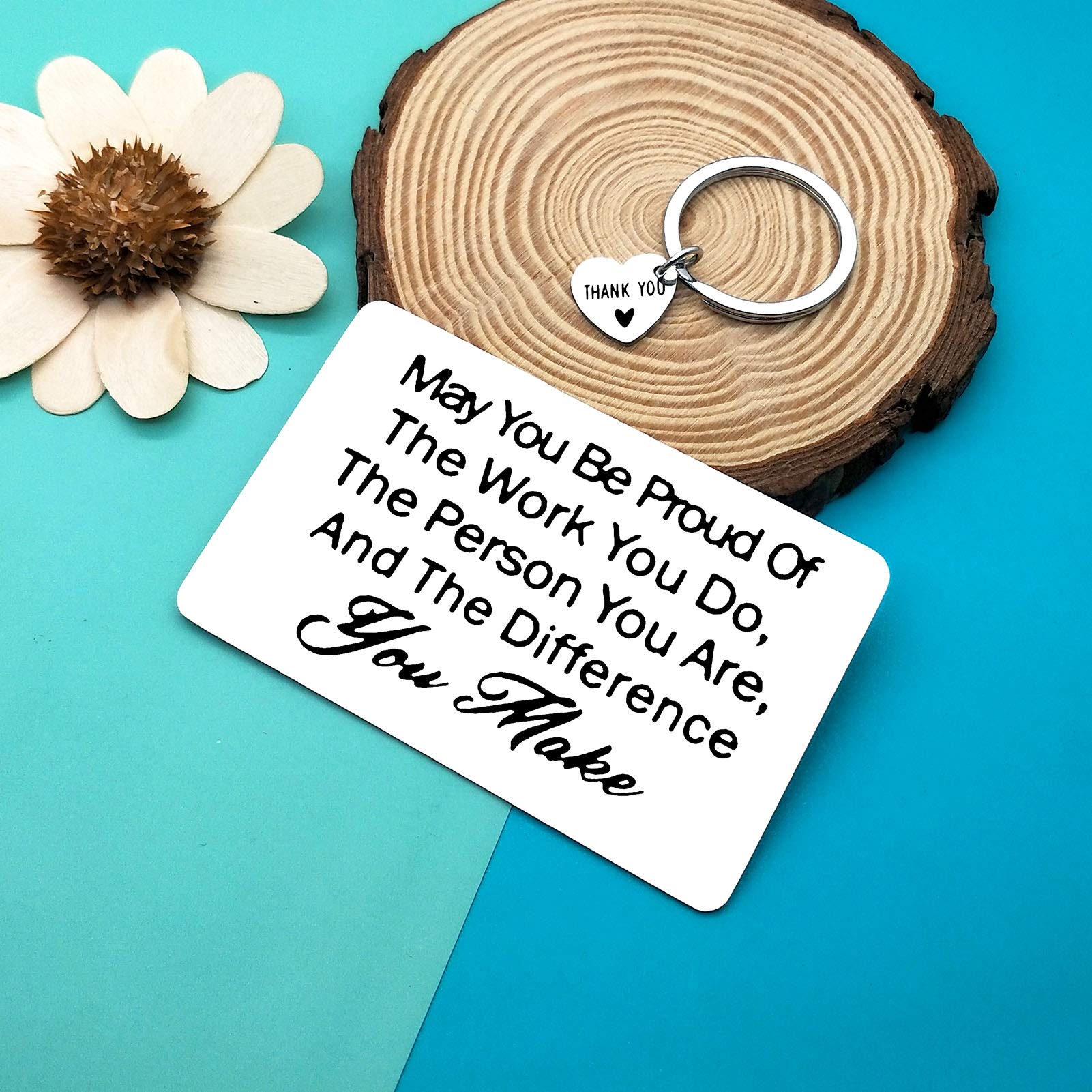 Engraved Thank You Gift Card for Employees, Teachers, Nurses - Perfect for Appreciation & Farewells