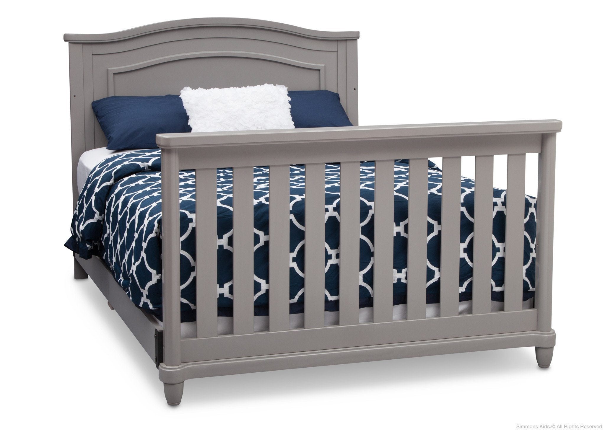 Belmont 4-in-1 Convertible Baby Crib - White Nursery Furniture for Newborn to Toddler Bed | Perfect for Modern Nursery, Bedroom & Daycare Use