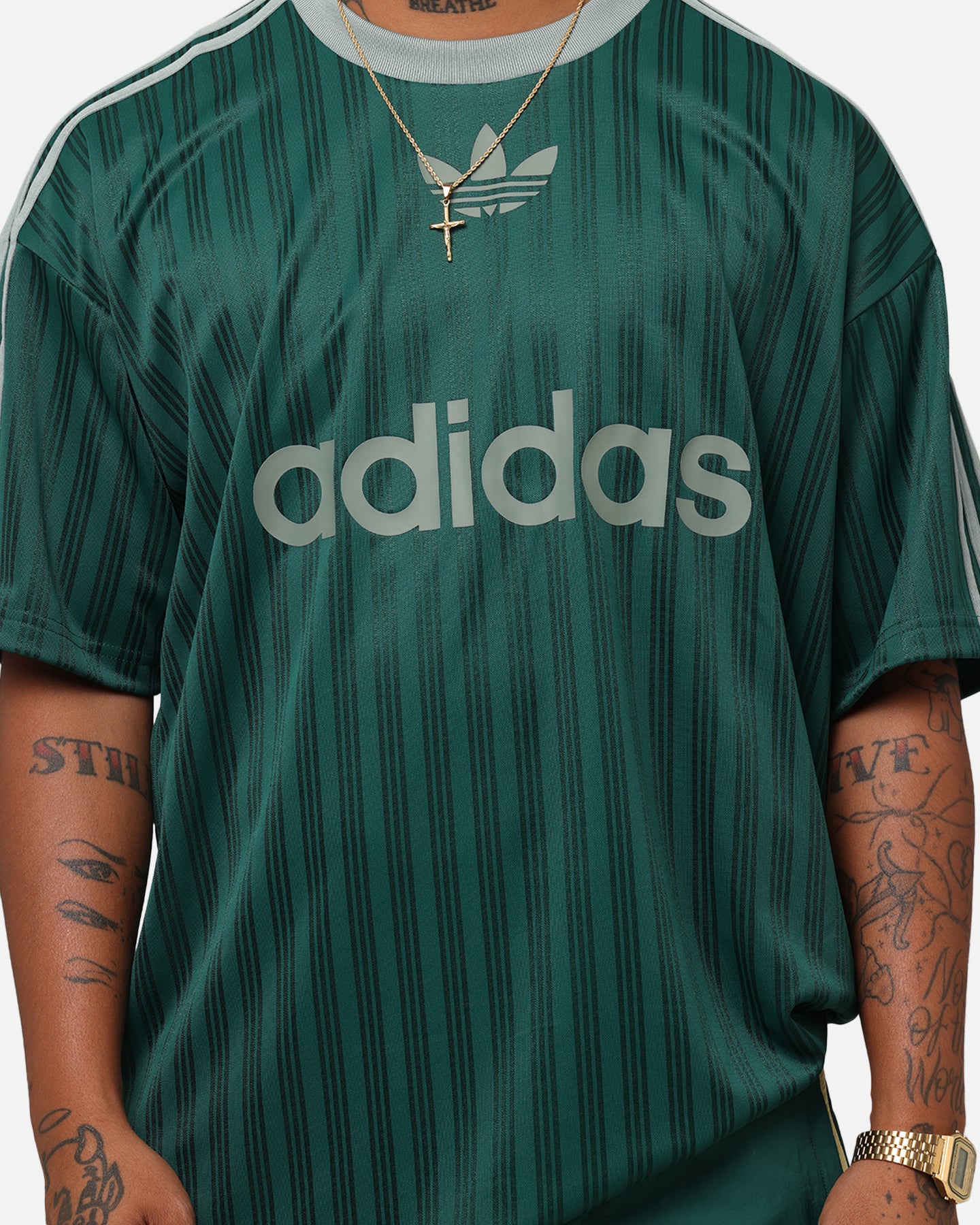 Adidas Adicolor T-Shirt for Men - Classic Green Cotton Tee for Casual Wear, Gym & Street Style