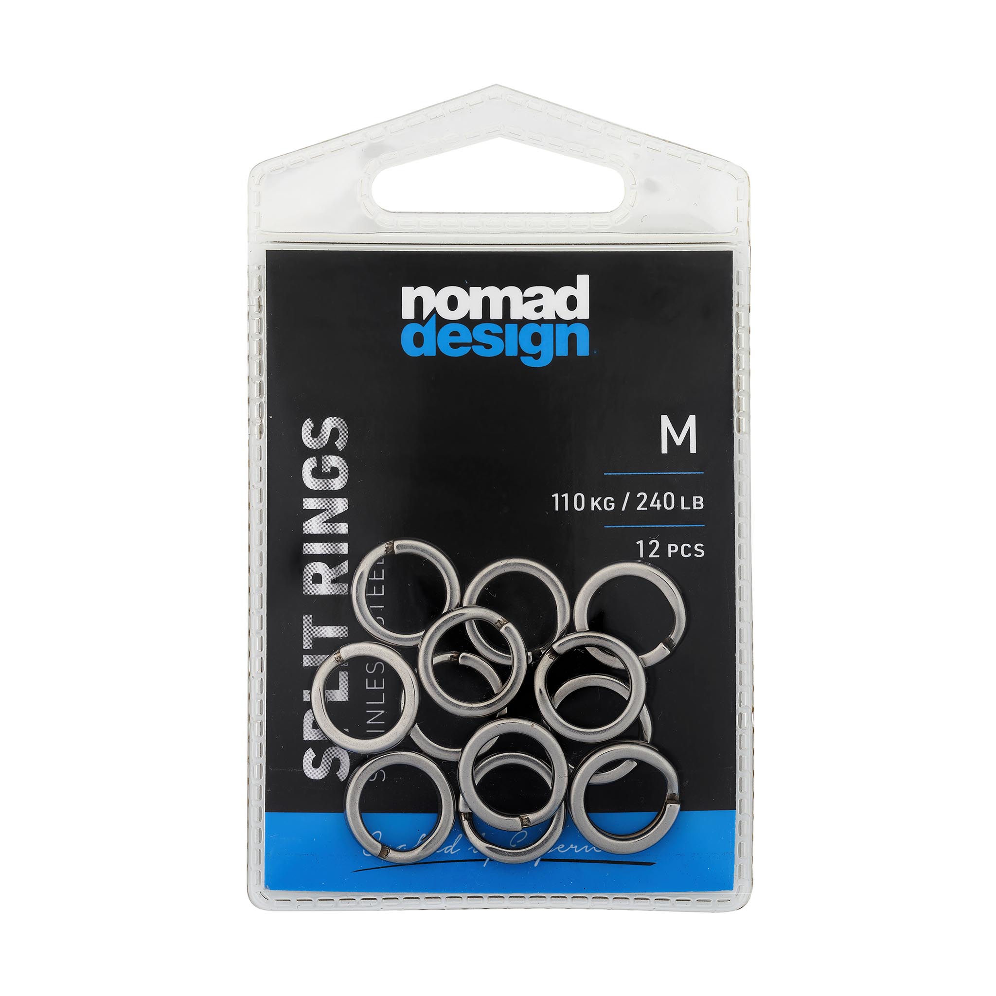 Nomad Design Split Rings - Durable Stainless Steel Key Rings for Keys, Lanyards & Outdoor Gear | Perfect for Camping, Hiking & Everyday Carry (EDC)
