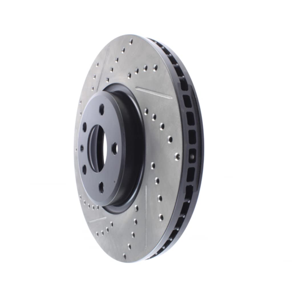 StopTech Performance Brake Rotors for Audi A6 2012-2013 - Slotted & Drilled (127.33136R) | High-Performance Braking for Sport Driving & Track Use