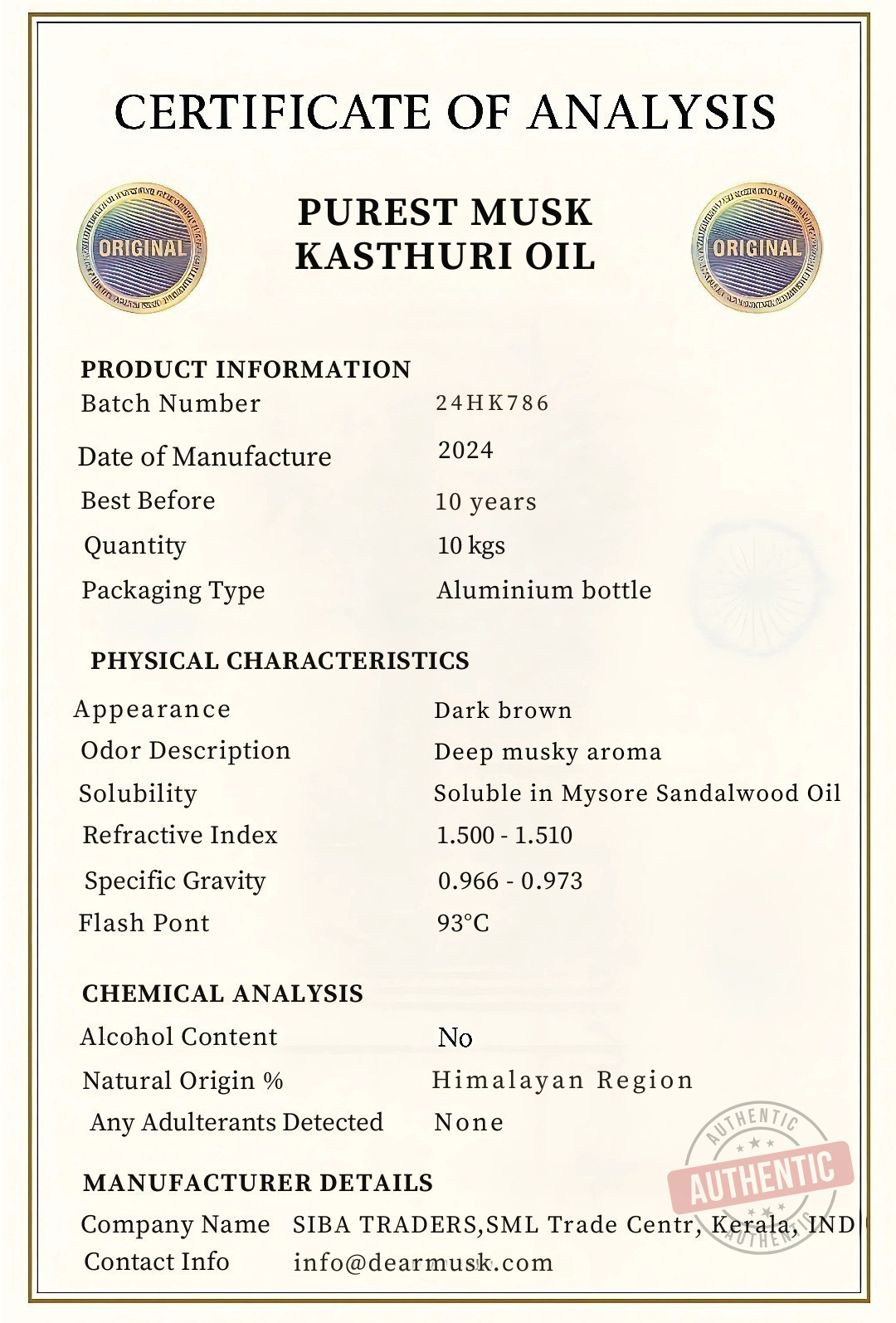 Premium Pure Black Deer Musk Nafa Oil (3ML) - 100% Natural Kasturi Pheromones & Aphrodisiac for Men & Women - Perfect for Aromatherapy, Perfume Making & Romantic Enhancement