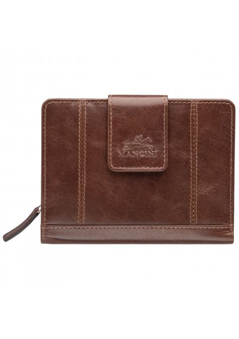 Mancini CASABLANCA Women's RFID Blocking Medium Clutch Wallet - Secure Credit Card Holder for Travel, Shopping & Night Out