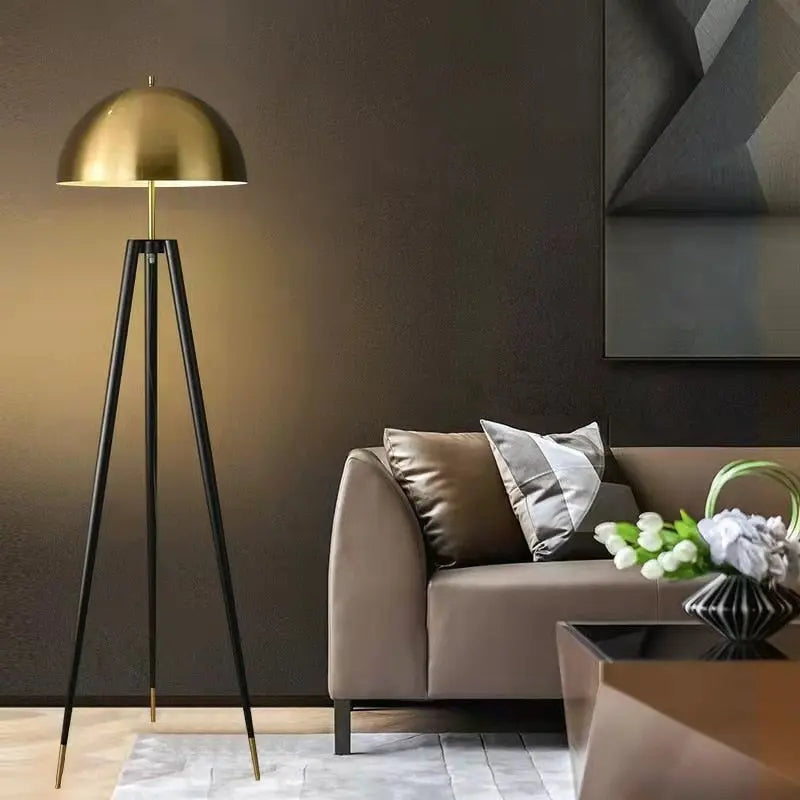 Modern Medi Statement Floor Lamp - Adjustable Brightness for Living Room, Bedroom & Office - Stylish LED Standing Light for Home Decor