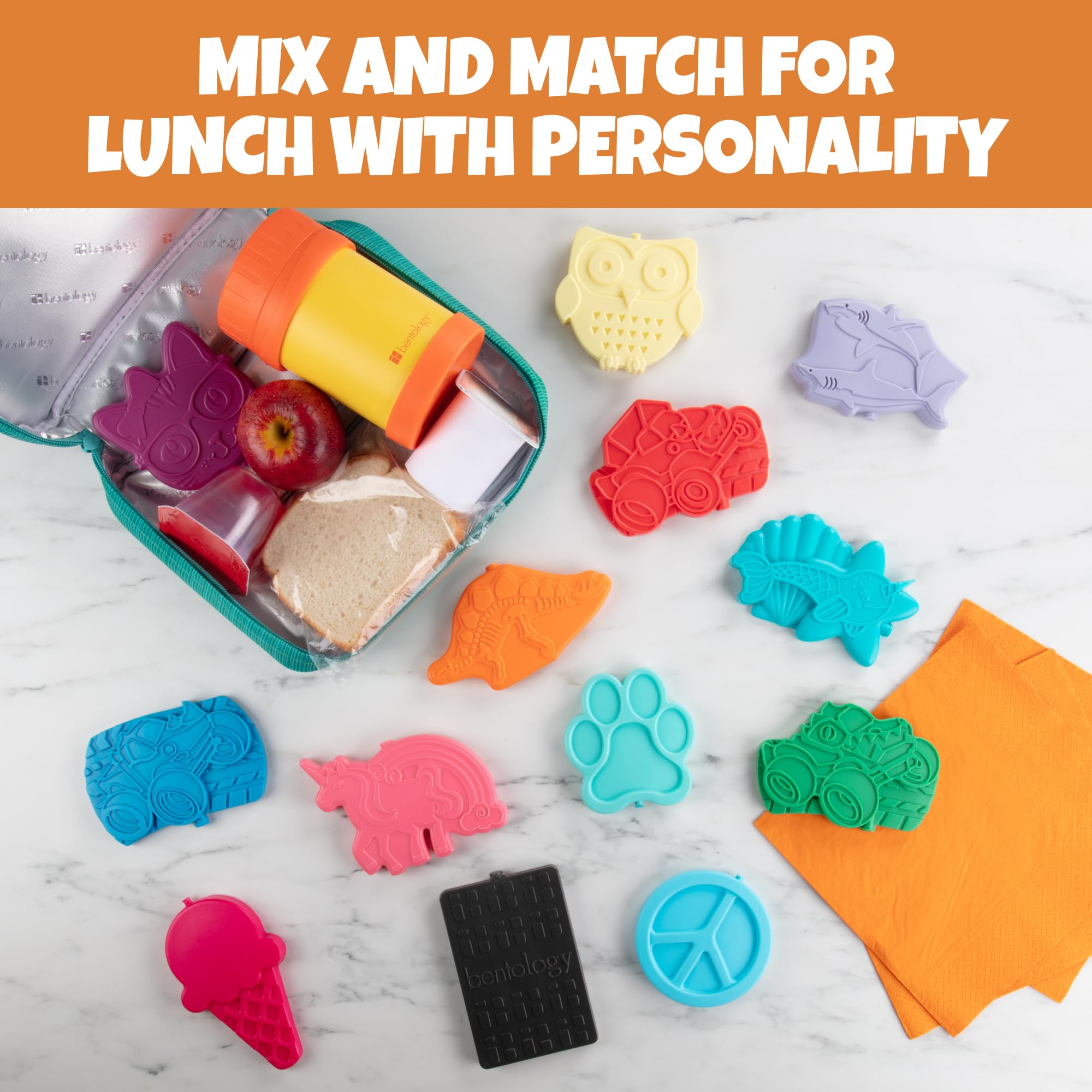 Reusable Ice Brick Hard Ice Pack Set of 3 - Fits Kids Lunch Box, Bento & Cooler Bags - Long Lasting Slim Freezer Packs for Food & Drinks - Perfect for School, Picnics & Outdoor Activities