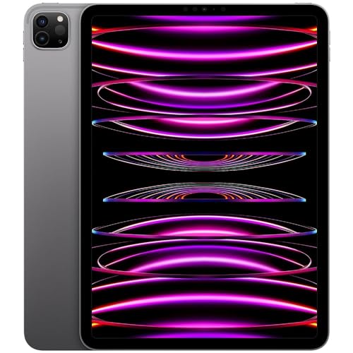 Apple iPad Pro 11-inch 4th Generation (2022) 128GB Wi-Fi + 5G LTE Unlocked Space Gray - Renewed Like New | Perfect for Work, Study & Entertainment On-The-Go