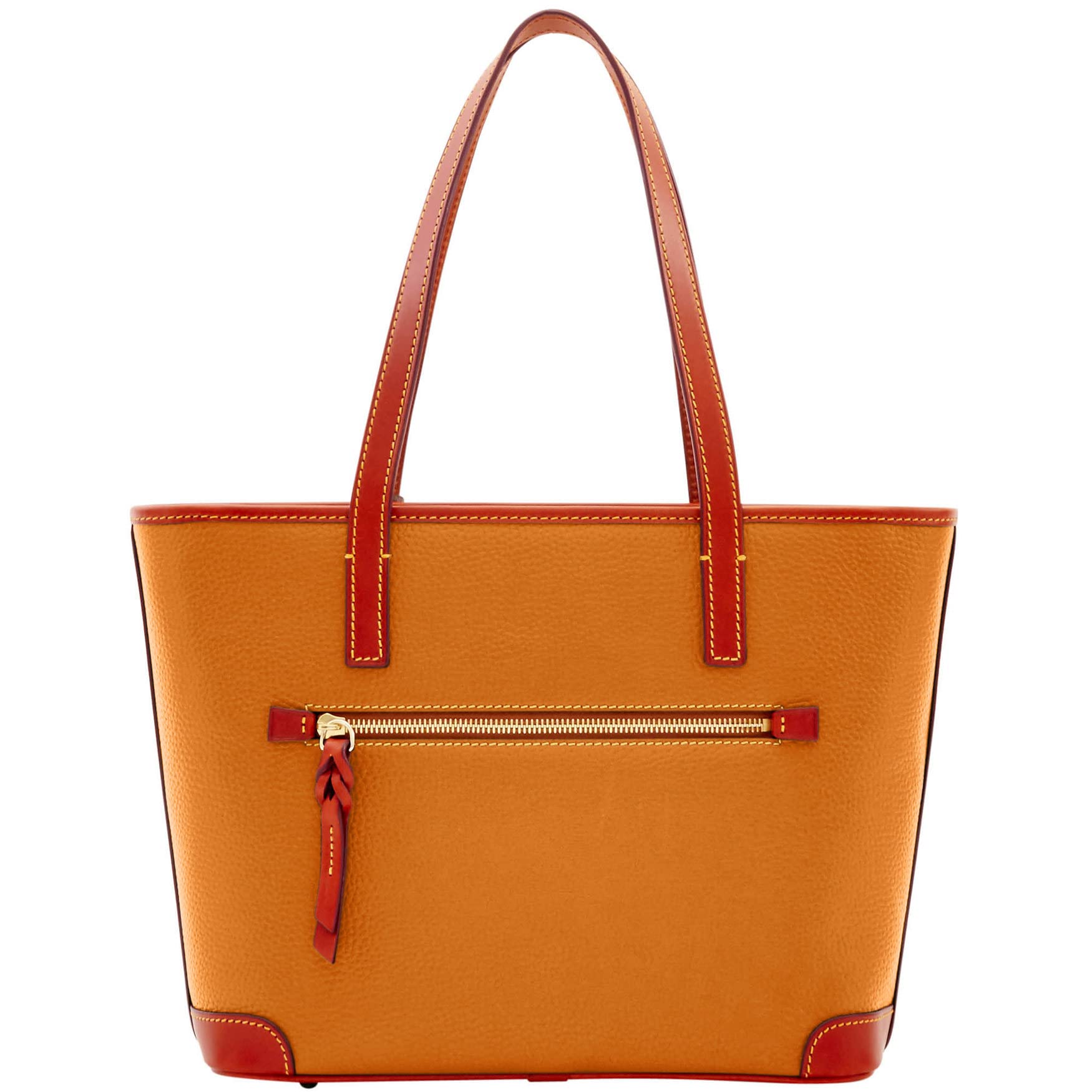 Dooney & Bourke Pebble Grain Charleston Tote Handbag in Caramel - Stylish Women's Leather Shoulder Bag for Work, Travel & Everyday Use