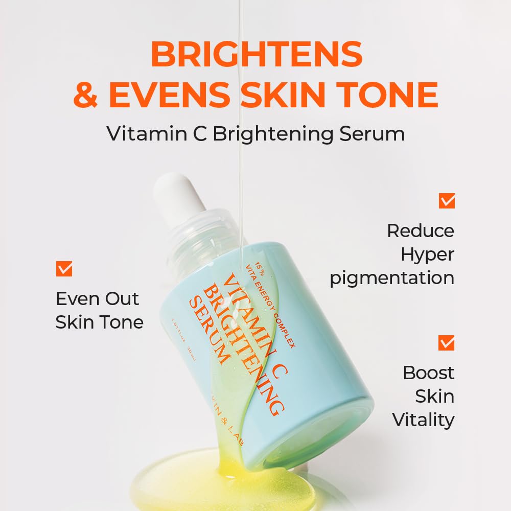 SKIN&LAB Essential Serum Set - Vitamin C Serum, Retinol Serum & Niacinamide Serum | Korean Skincare Gift Set for Brightening, Anti-Aging & Pore Refining | Perfect for Daily Skincare Routine & Gift Giving
