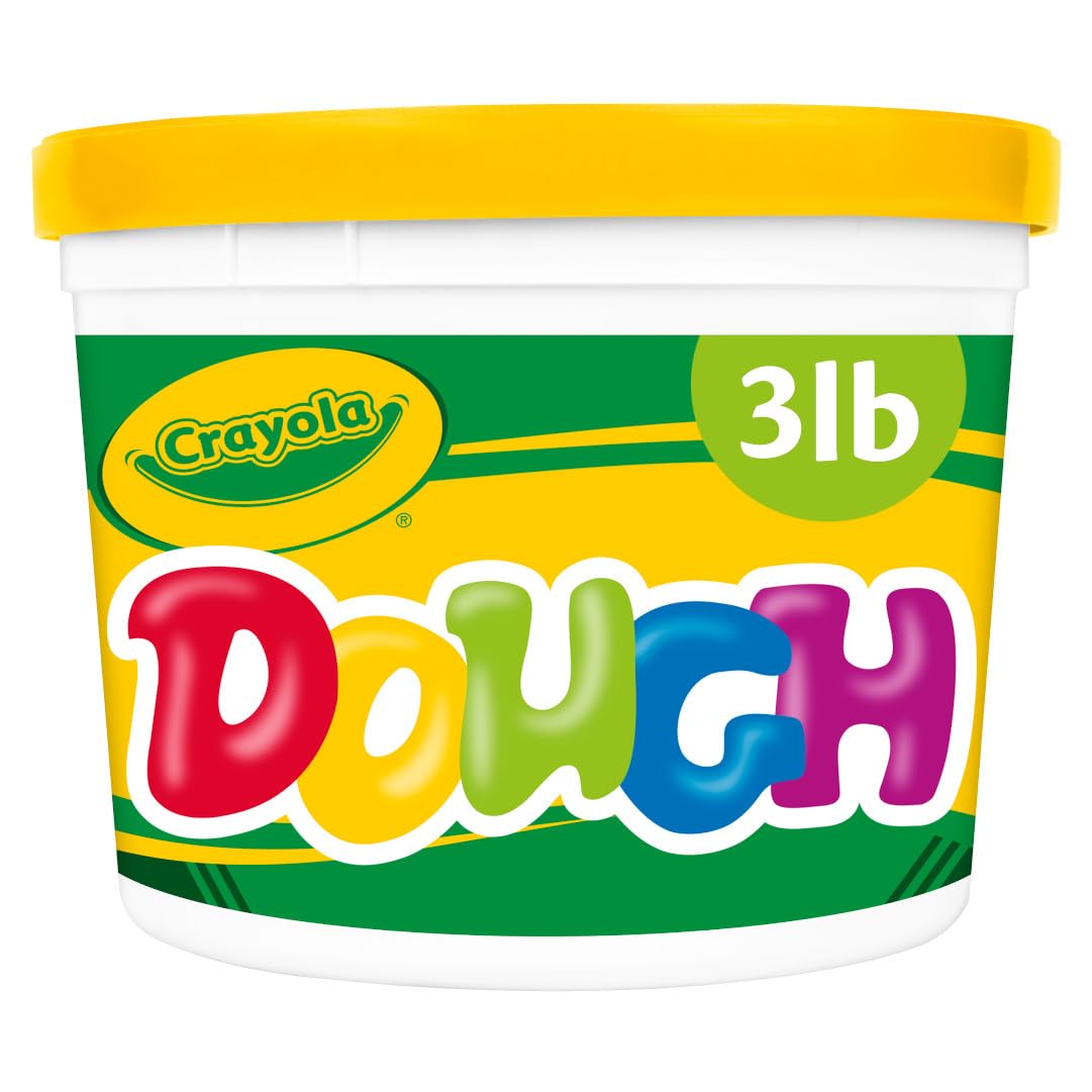 Crayola Yellow Modeling Dough (3lb) - Bulk Non-Toxic Kids Play Dough, Resealable Tub, Safe Clay Alternative for Ages 3+ | Perfect for Classroom Activities, Birthday Parties & Creative Arts & Crafts Projects