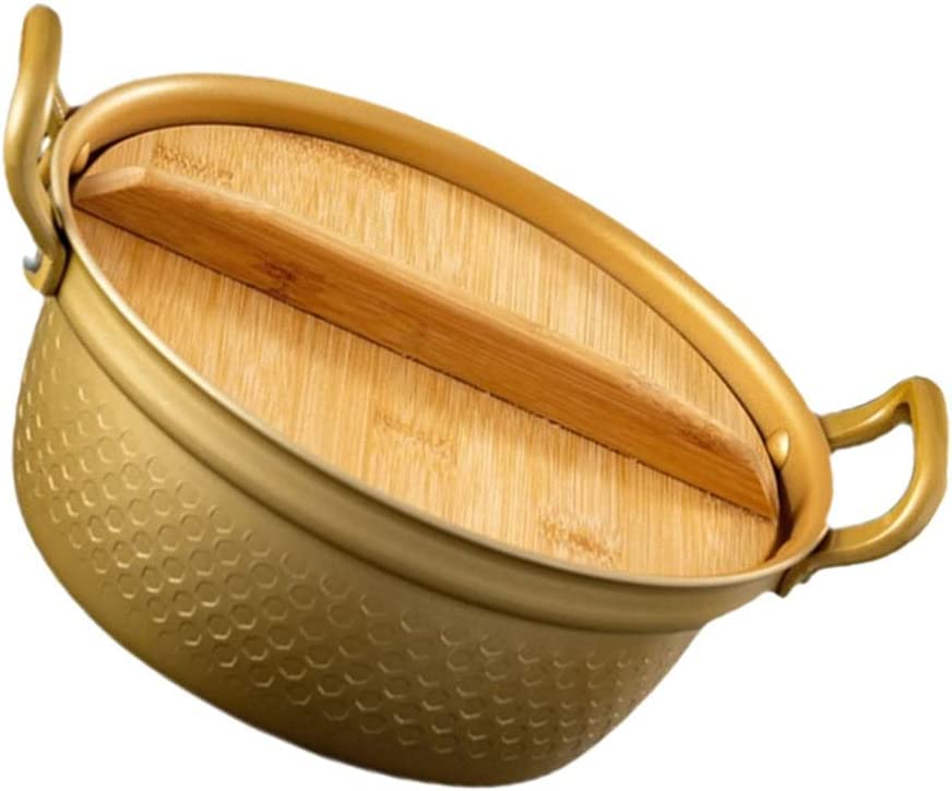 Premium Korean Ramen Cooking Pot with Lid - 20cm Fast Heating Noodle Pot for Ramyun, Udon & Shabu-Shabu | Ideal for Dorm, Camping & Small Kitchen Cookware