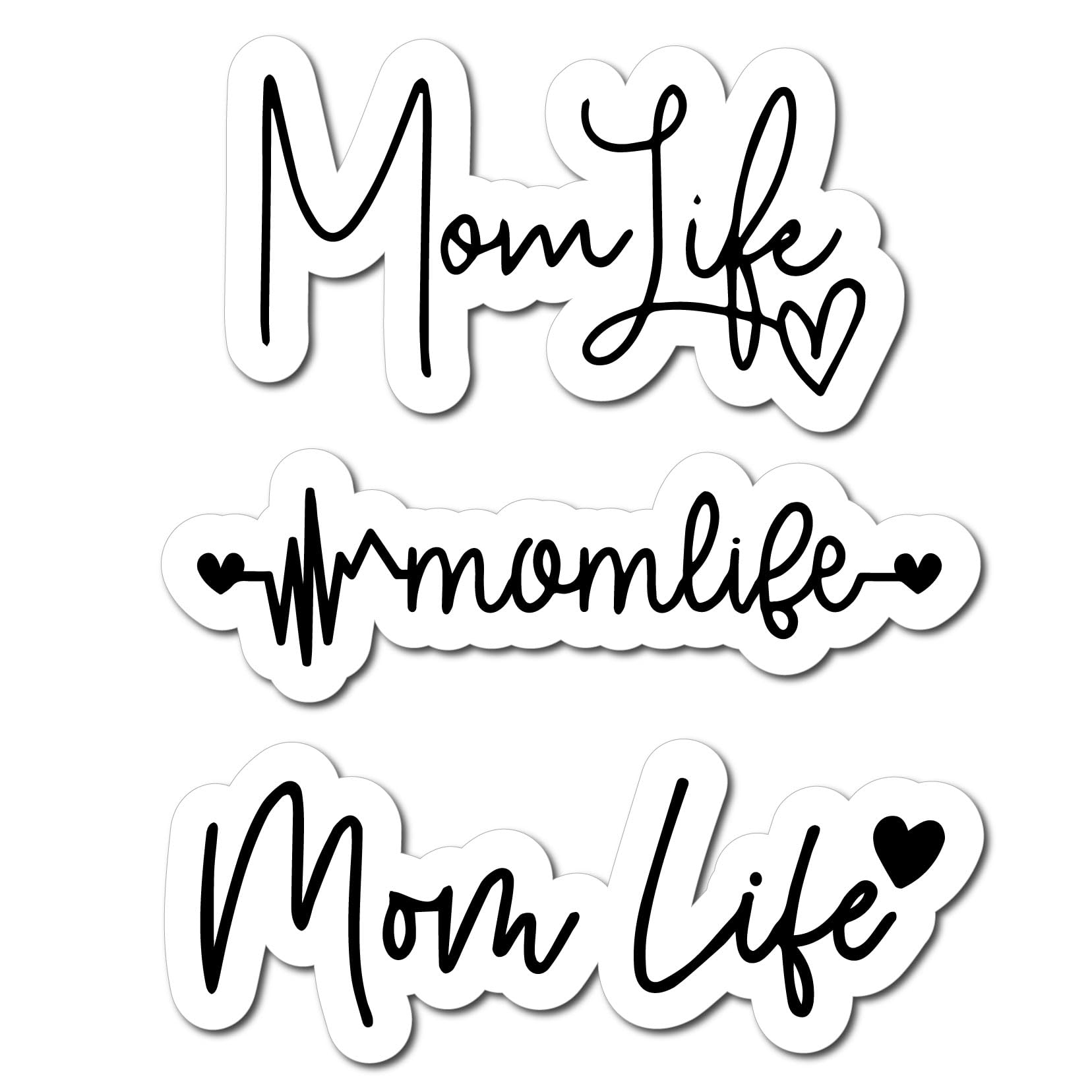 Road Rage Premium Vinyl Decals - Funny Mom Life Car Stickers for Bumper, Truck, Laptop & Wall - Permanent Adhesive for Any Smooth Surface - Perfect for Personalizing Vehicles, Office & Home Decor (Black, 1 Pack)