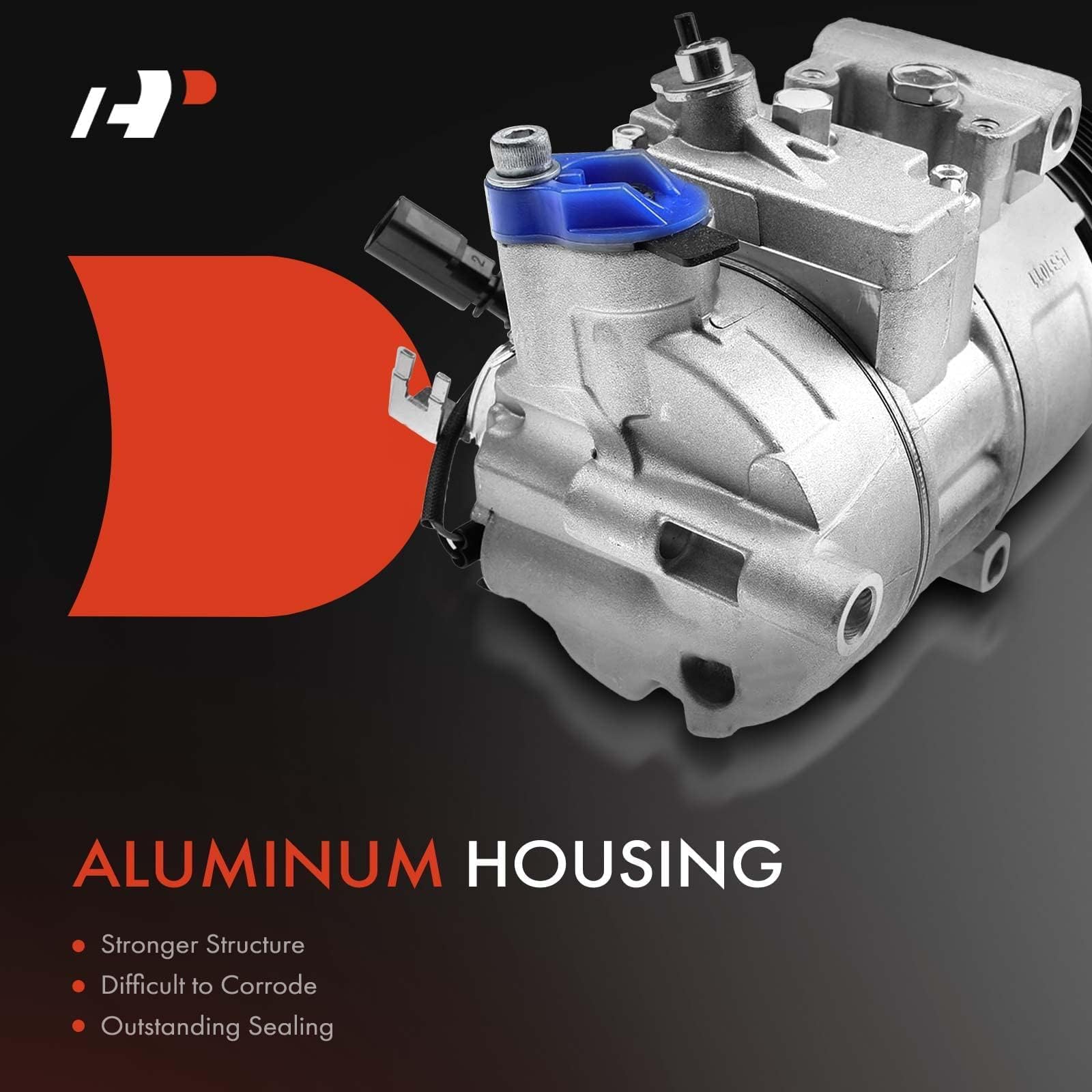 Premium AC Compressor with Clutch for Audi A4/A5/A6/Q3/Q5/Q7 (2005-2016) - High Performance Replacement Part | Perfect for Summer Cooling & Long Road Trips