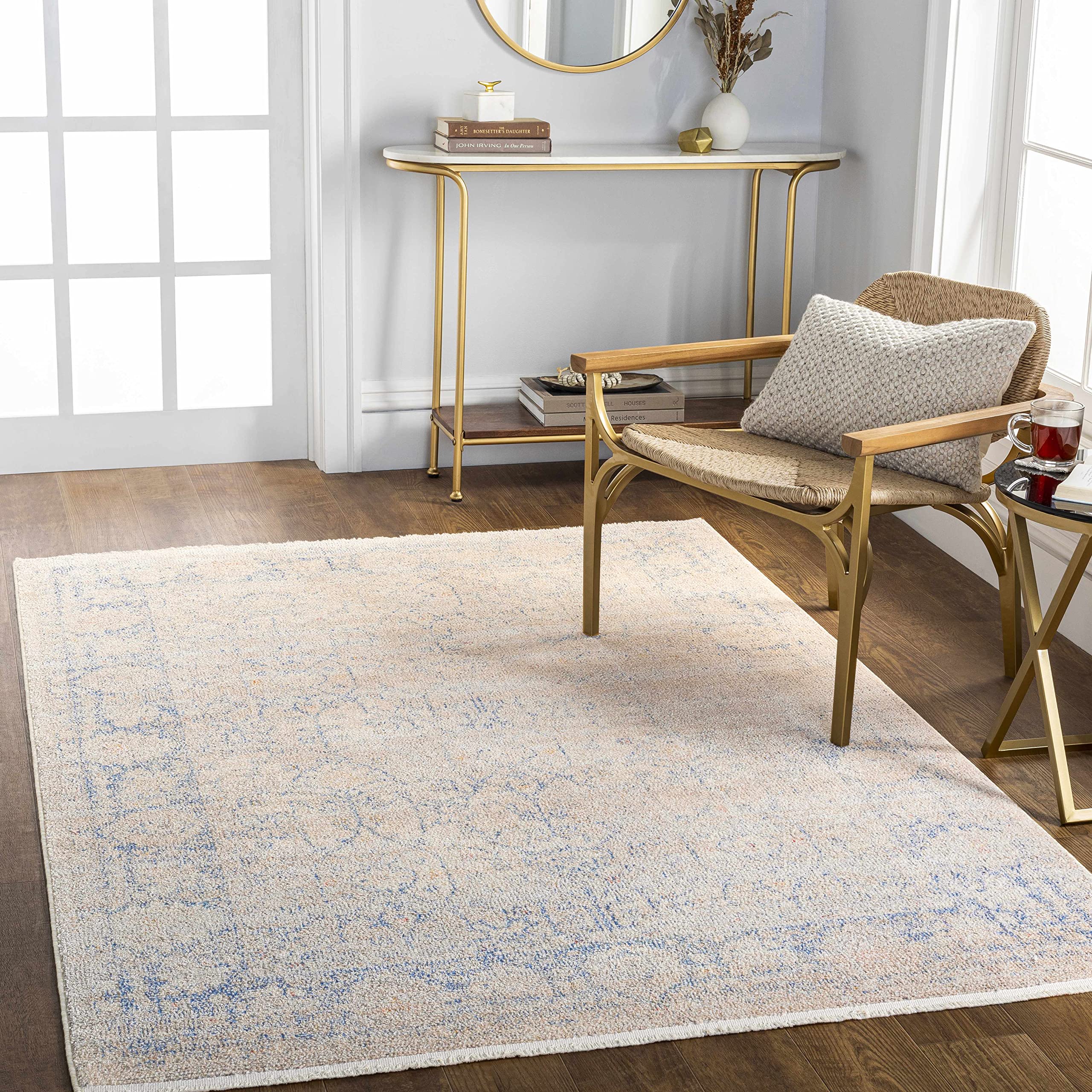 Hauteloom Modern Area Rug for Living Room & Bedroom - Soft & Durable 5'3