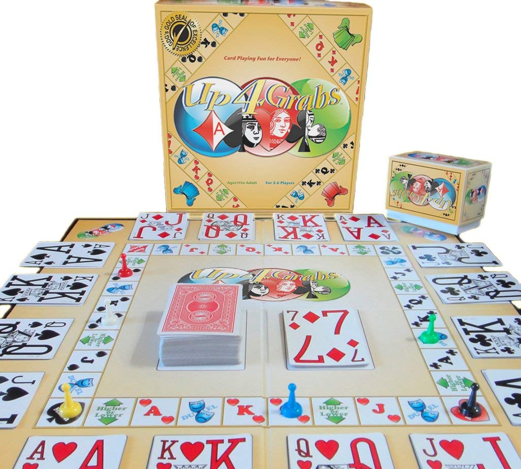 Triple Play Family Board Game Bundle - Up 4 Grabs, Jinx & Stare for Fun Game Nights | Perfect for Family Gatherings, Parties & Indoor Activities