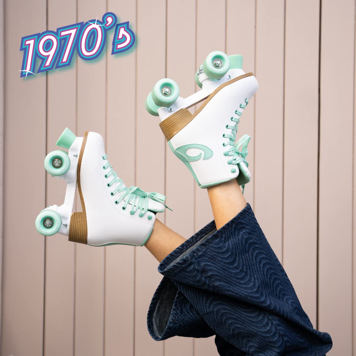 Osprey Retro Quad Roller Skates for Adults – Women's High-Top Lace-Up Roller Boots with Multiple Designs – Perfect for Outdoor Skating, Roller Rinks, and 80s Themed Parties