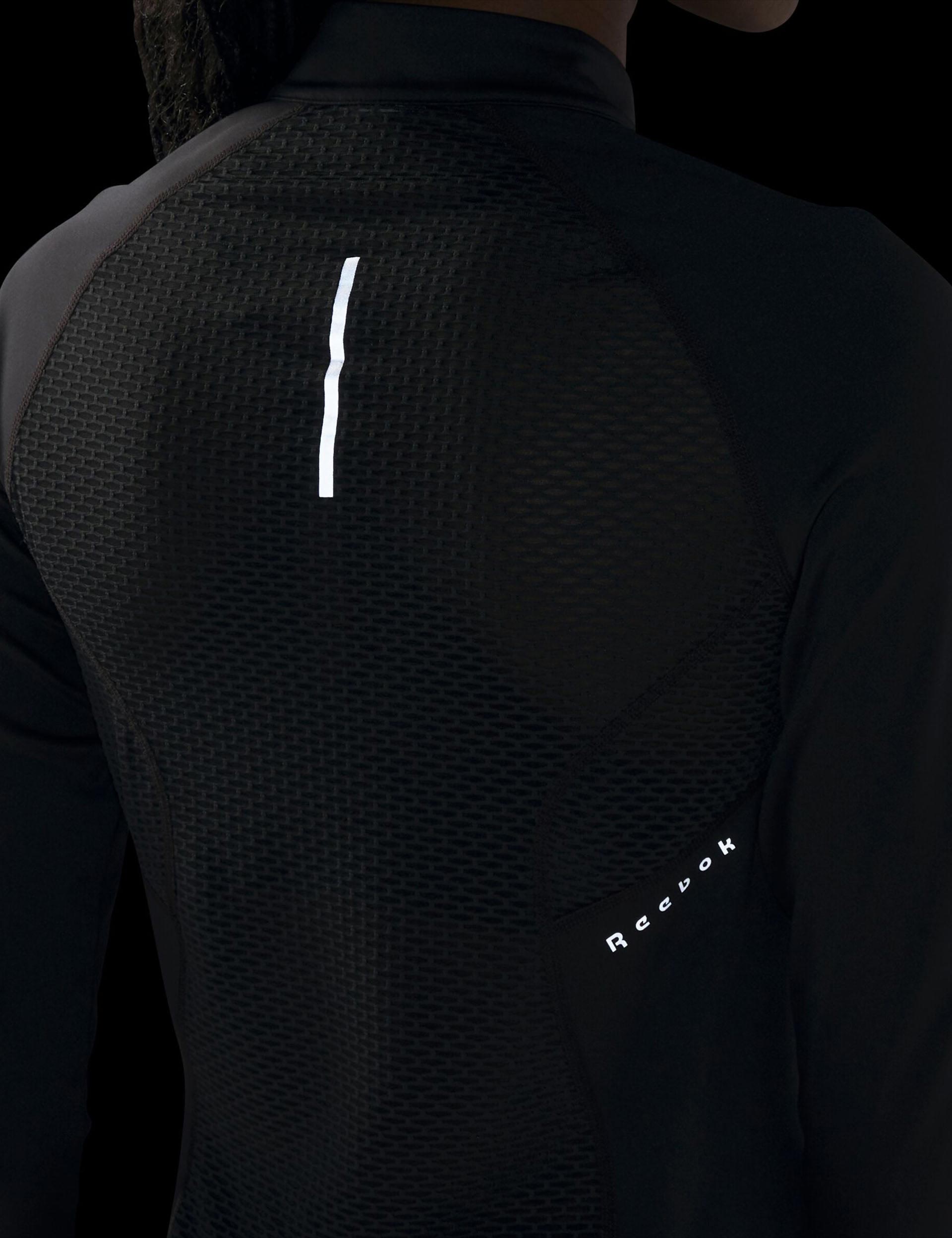 Men's Lightweight Running 1/4 Zip Pullover - Night Black - Moisture Wicking & Breathable for Jogging, Gym Workouts & Outdoor Activities