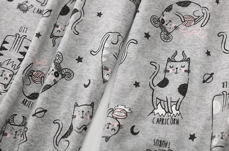 Inadays Women's Cotton Pajama Sets - Short Sleeve Top & Capri Pants 2-Piece Lounge Set | Soft & Breathable Summer Sleepwear for Women | Perfect for Nighttime Comfort, Lounging & Vacation Wear