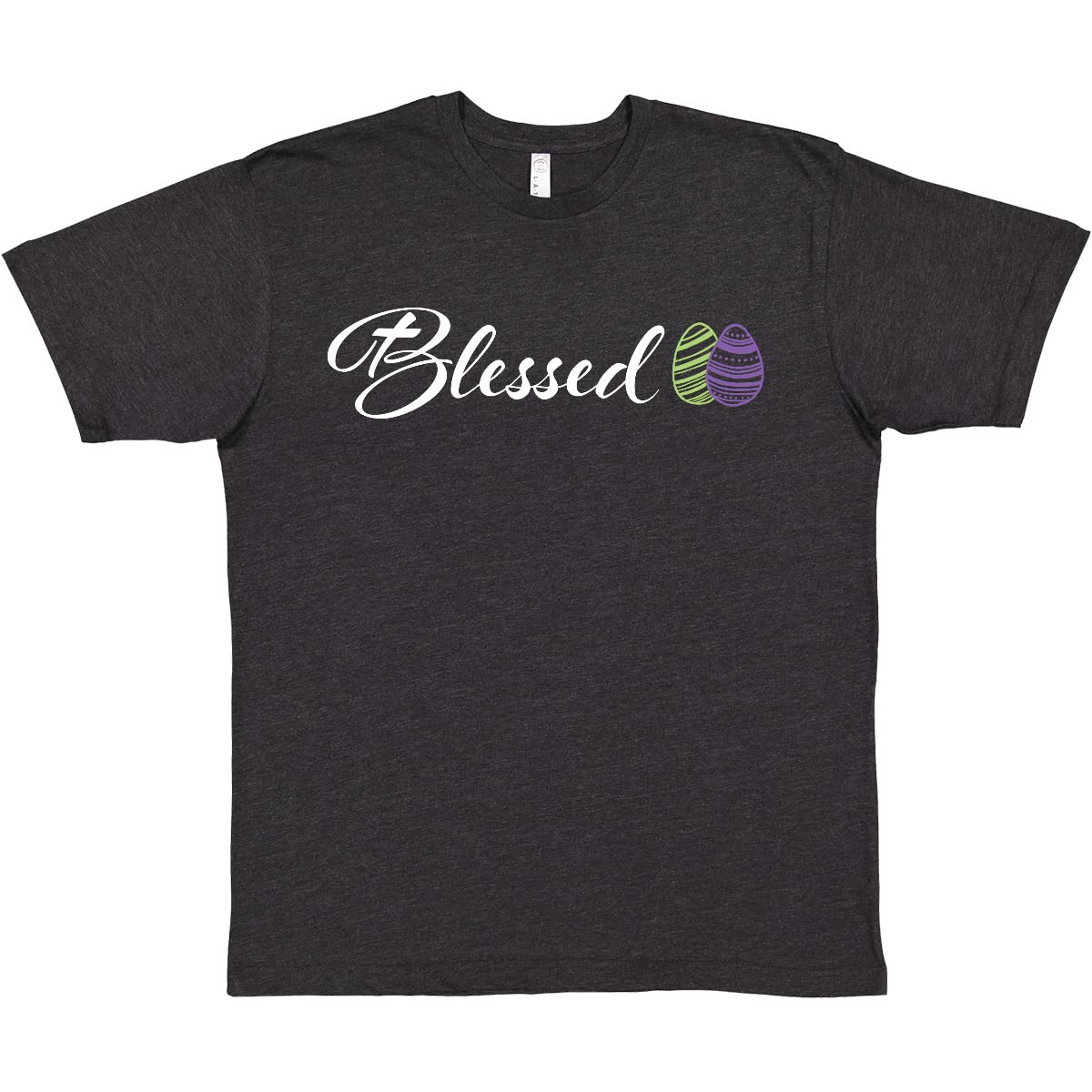 Easter Blessed T-Shirt with Green & Purple Eggs - Holiday Gift