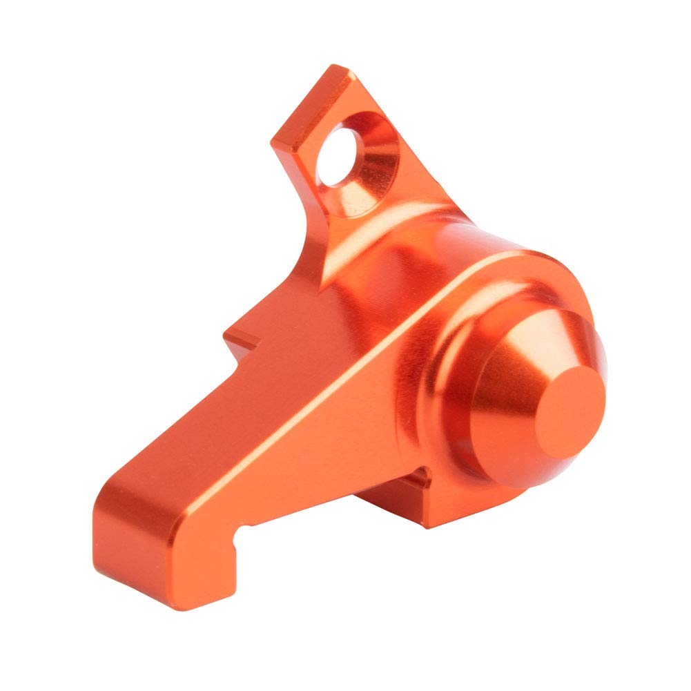 Tusk Rear Brake Caliper Support with Orange Brake Disc Guard for KTM 450 XC-F (2006-2009, 2013-2022) - Dirt Bike Off-Road Protection & Performance Upgrade