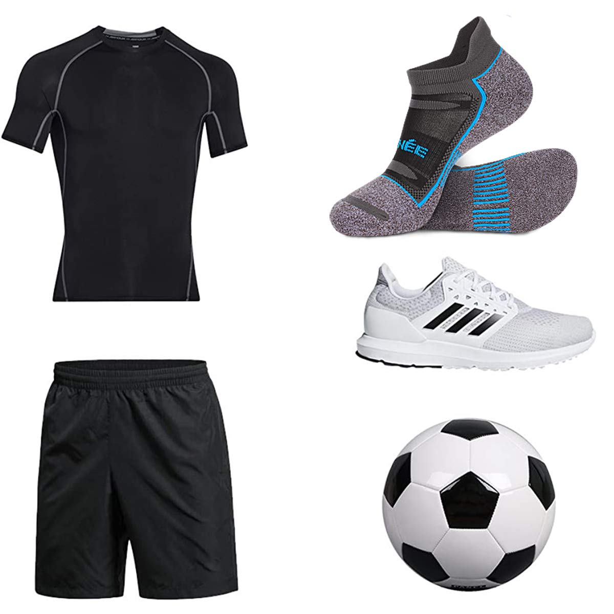 JOYNÉE 6 Pack Men's Running Ankle Socks - Cushioned Low Cut Athletic Sport Socks for Jogging, Gym & Everyday Wear